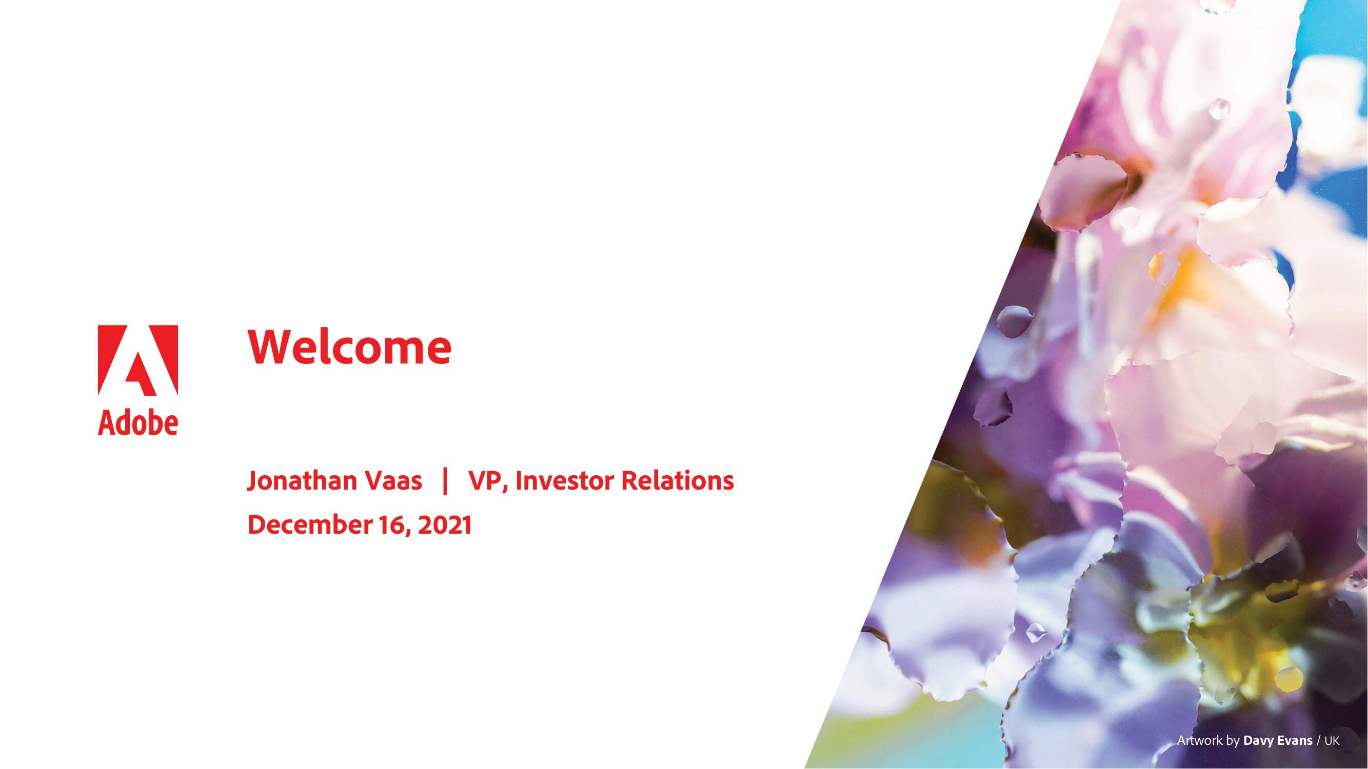 Adobe Investor Day Presentation Deck slide image #2