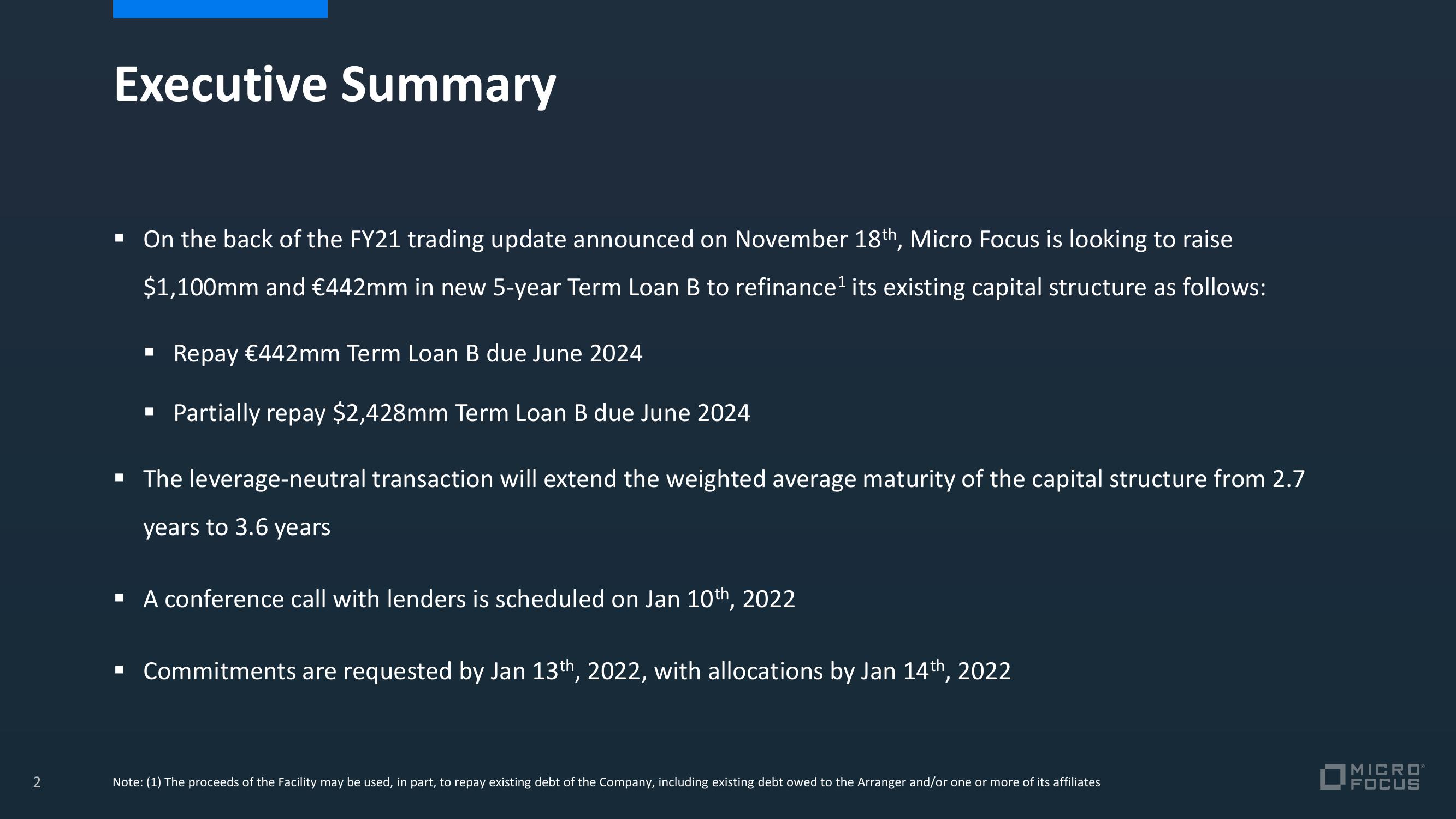 Micro Focus Credit Presentation Deck slide image #6