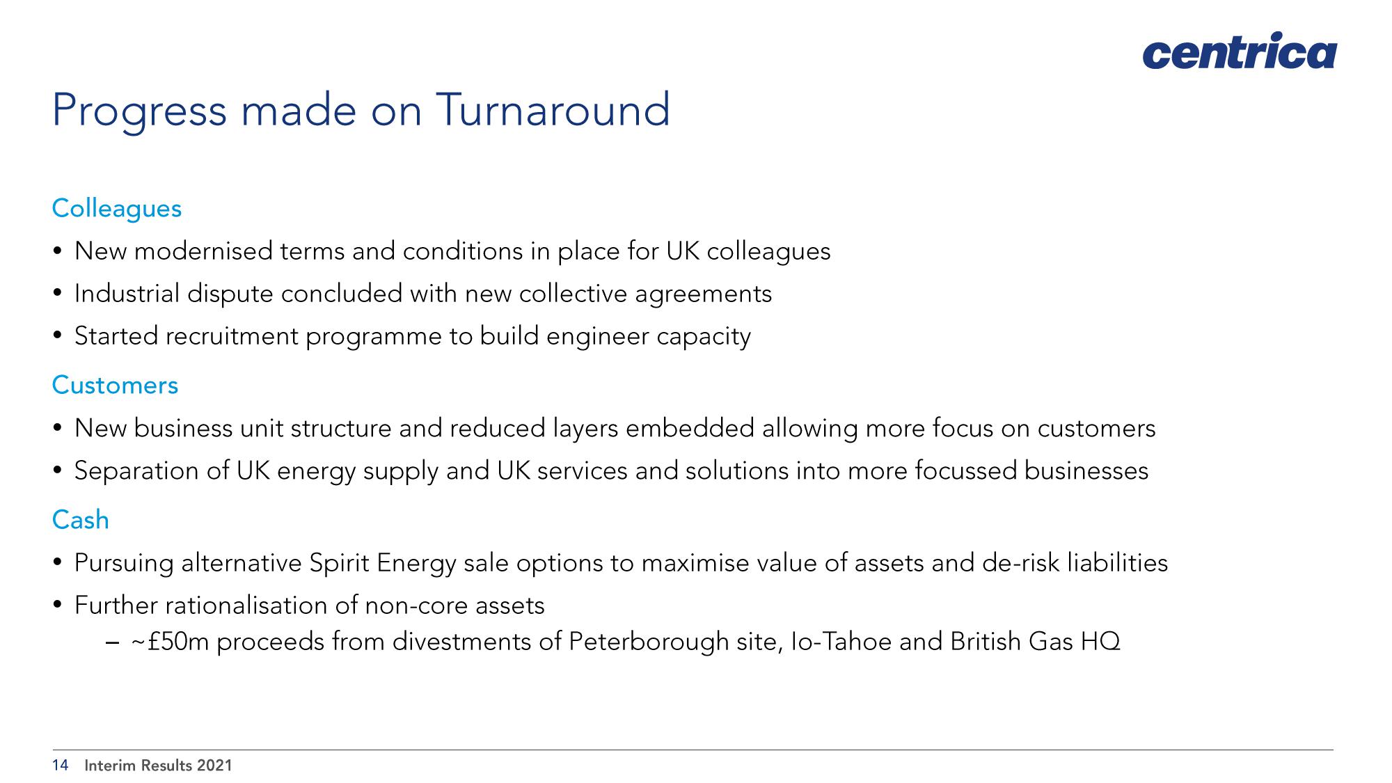 Centrica Results Presentation Deck slide image #14