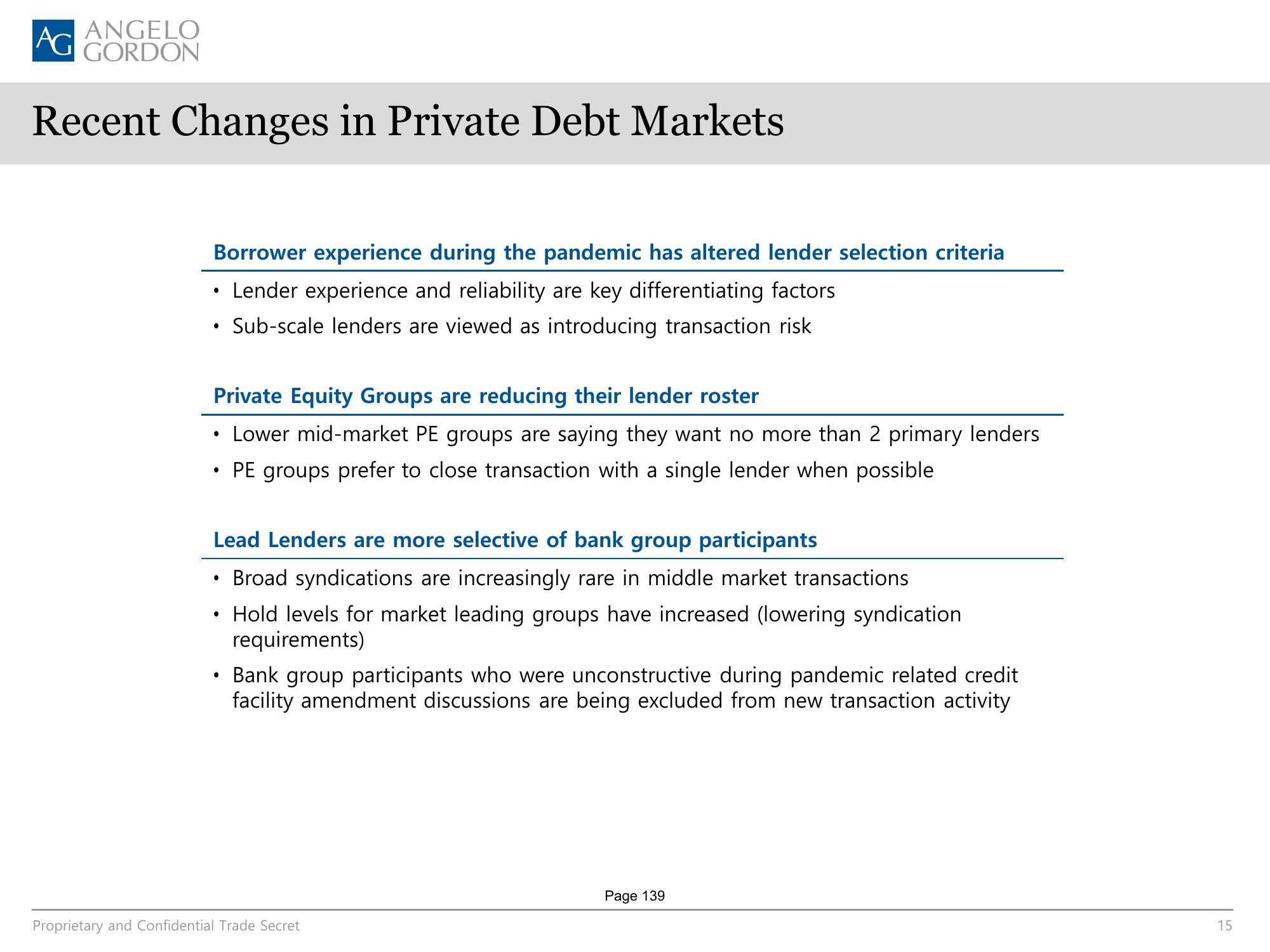 AG Direct Lending SMA slide image #15