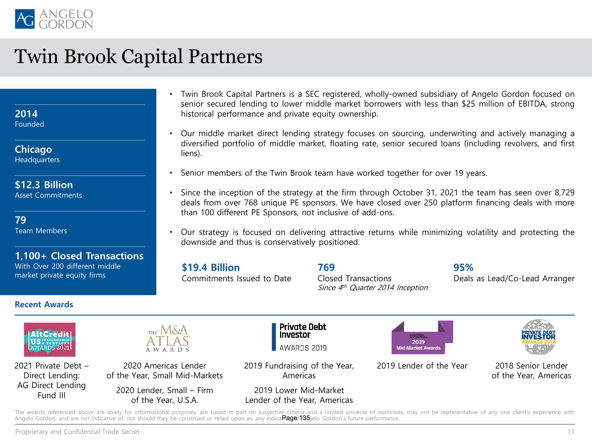 AG Direct Lending SMA slide image #11