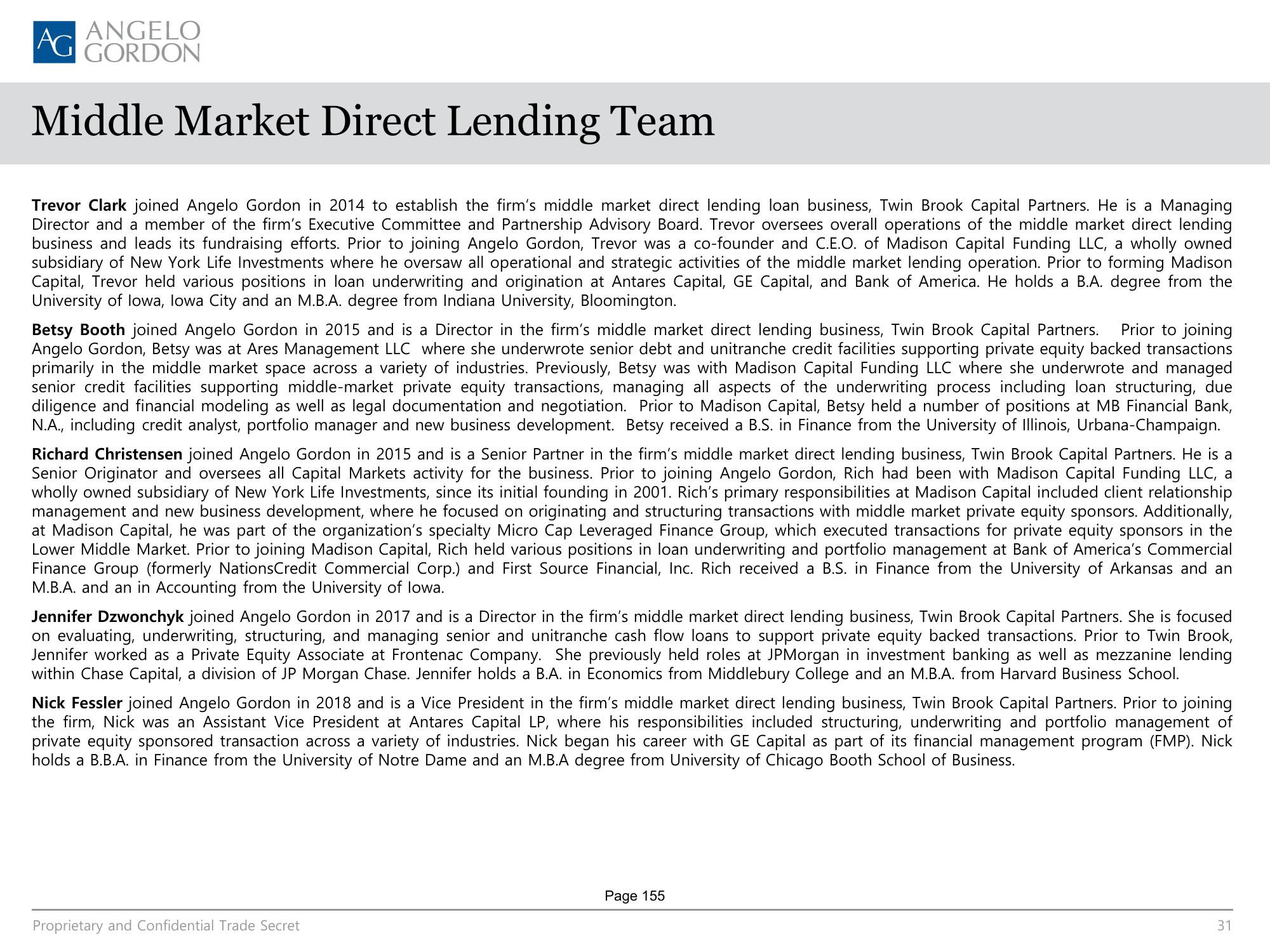 AG Direct Lending SMA slide image #31