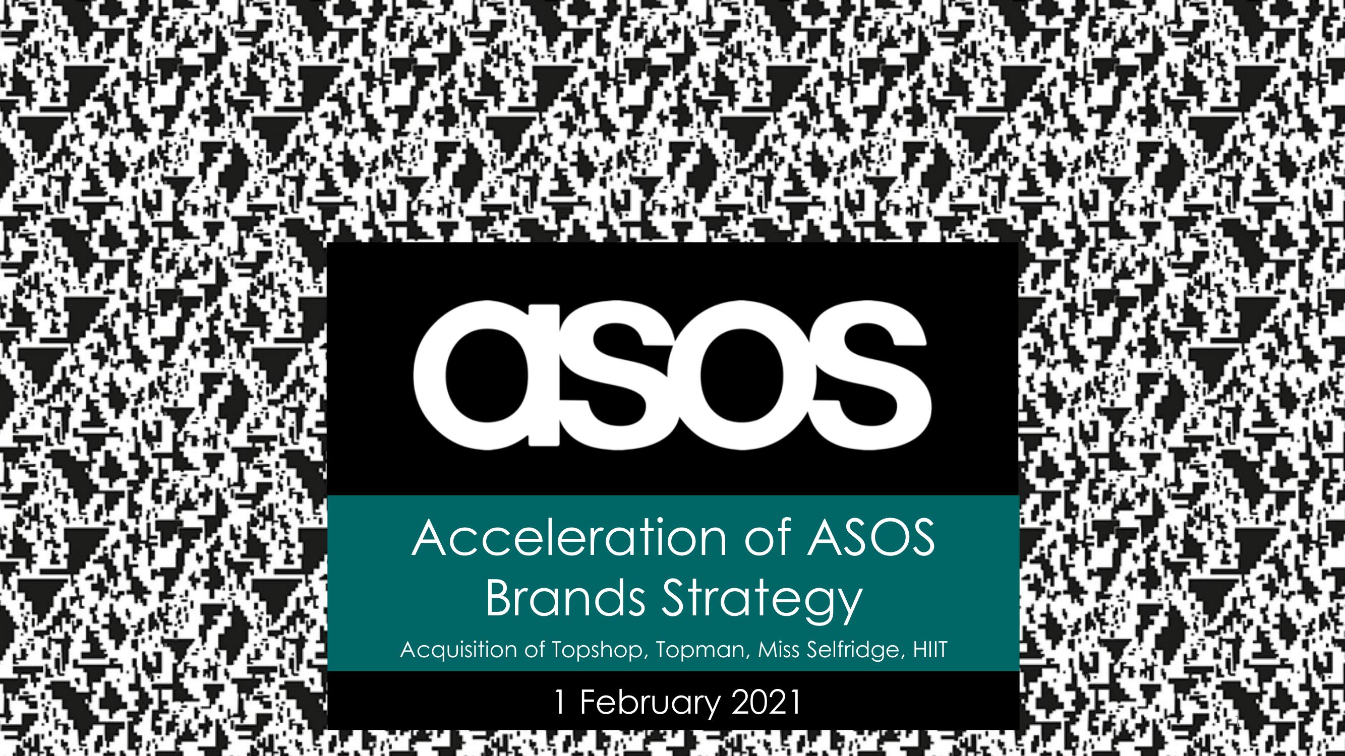 Asos Mergers and Acquisitions Presentation Deck image