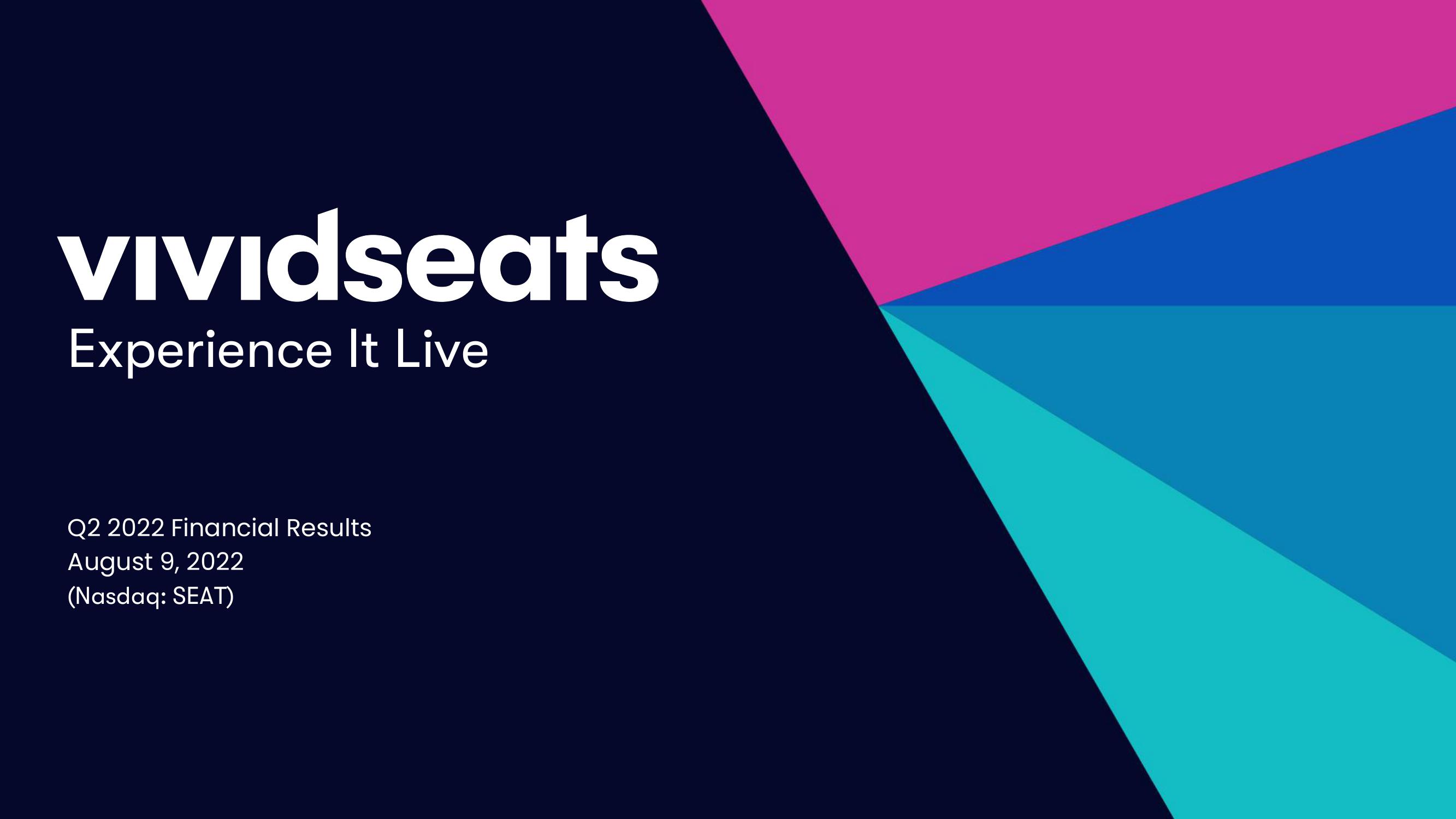 Vivid Seats Results Presentation Deck image