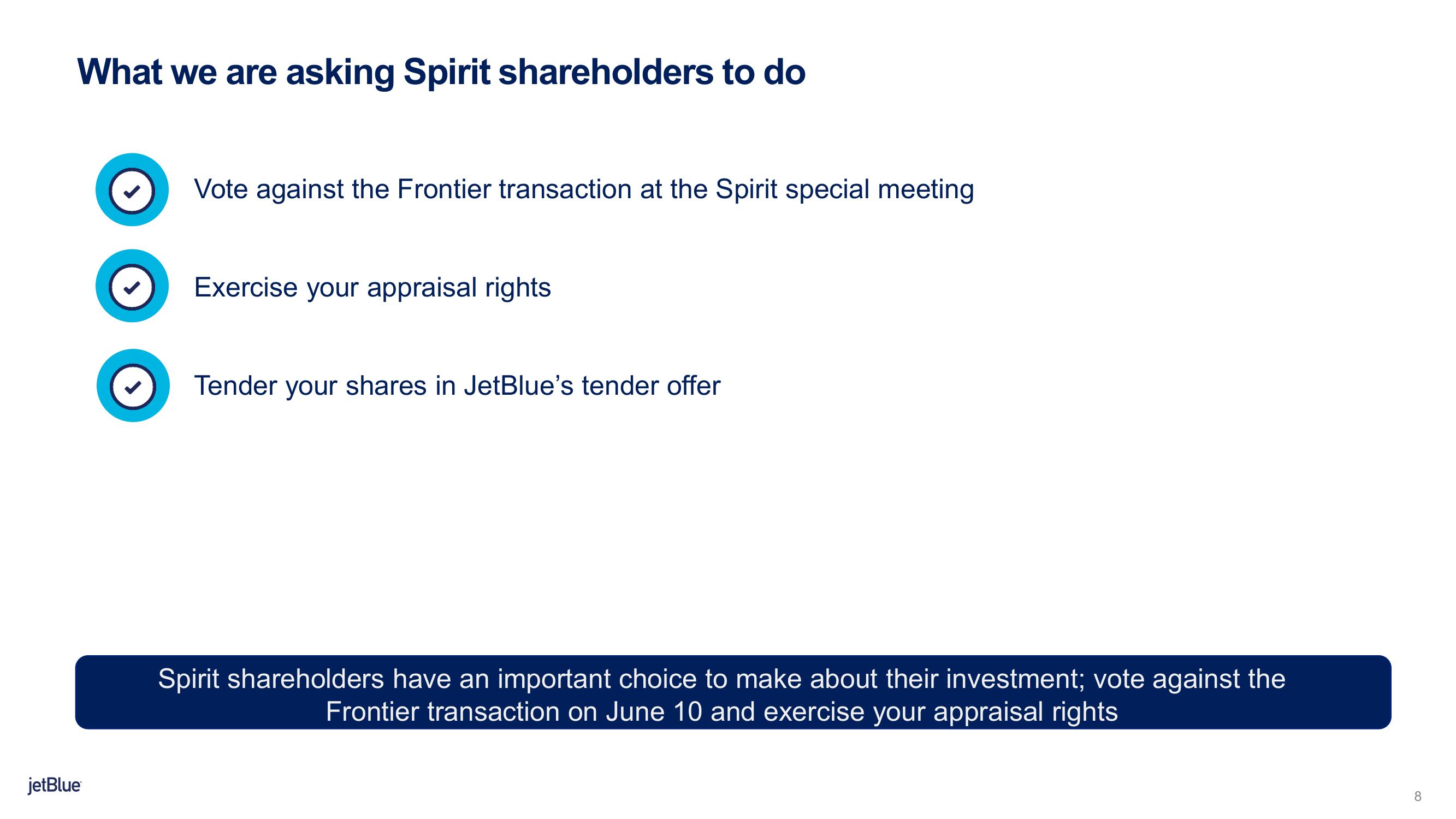 jetBlue Mergers and Acquisitions Presentation Deck slide image #8