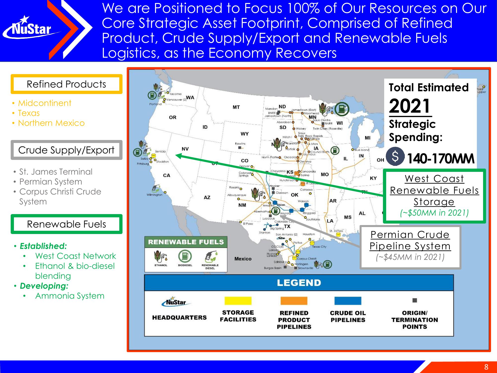 NuStar Energy Investor Conference Presentation Deck slide image #8