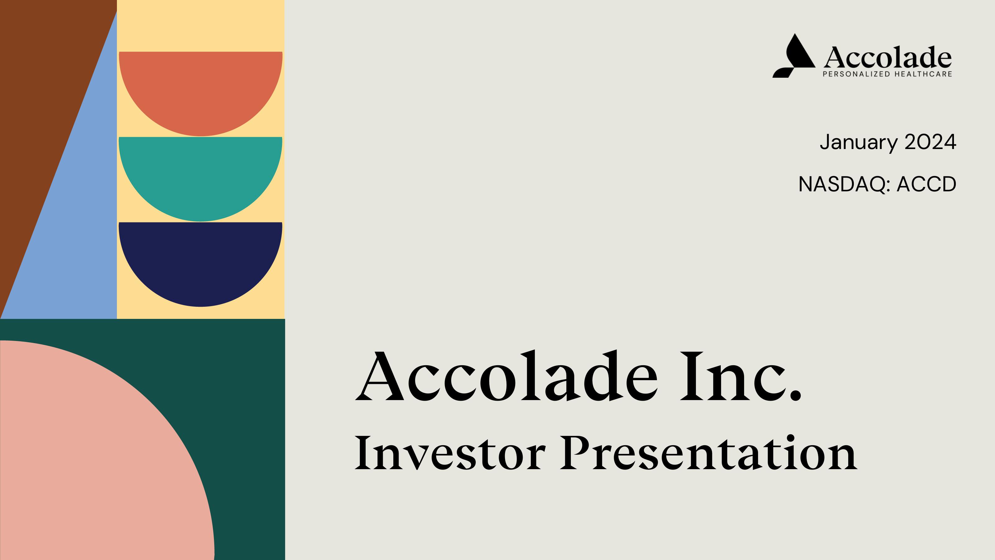 Accolade Investor Presentation Deck image