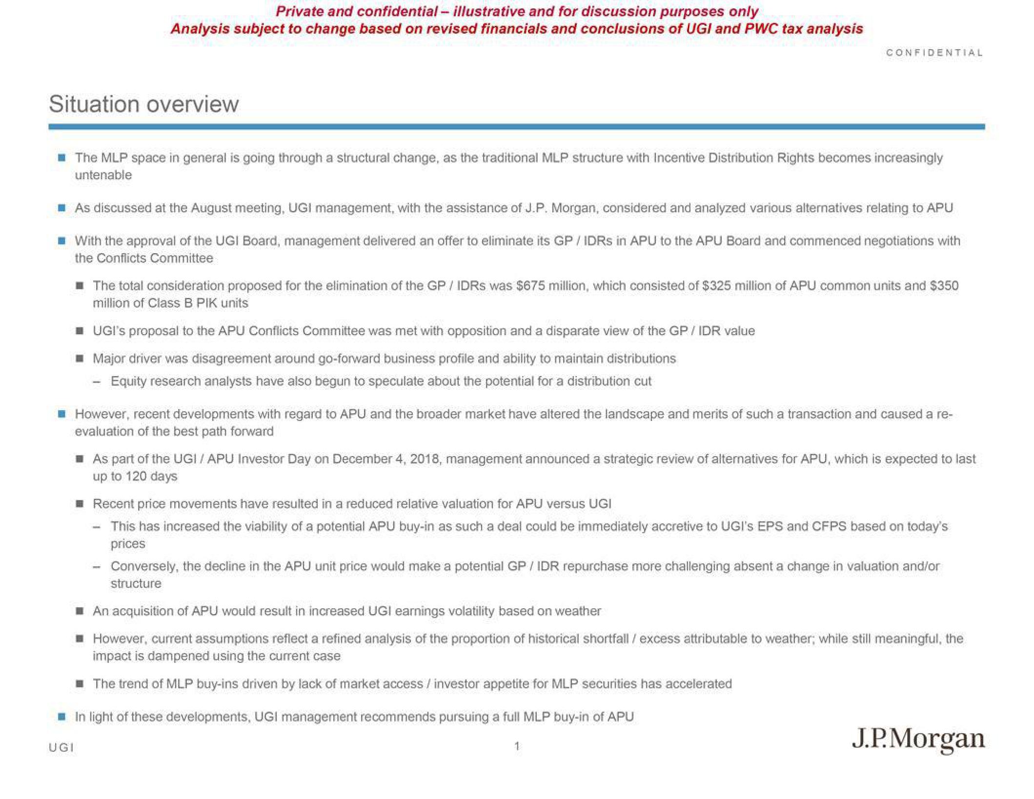 J.P.Morgan Investment Banking Pitch Book slide image #3