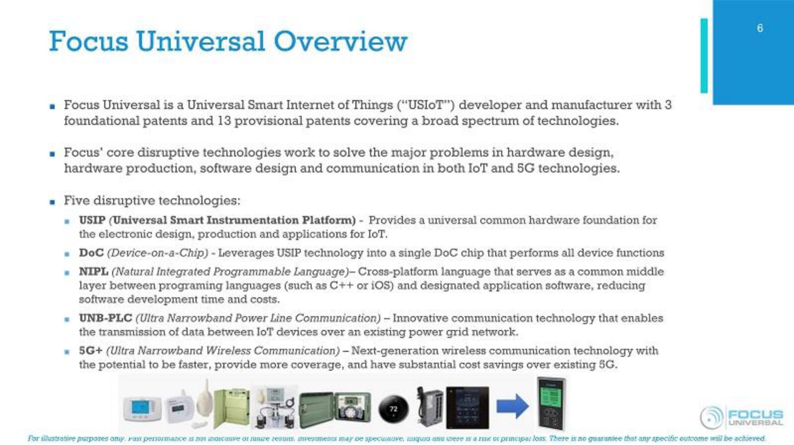 Focus Universal IPO Presentation Deck slide image #6