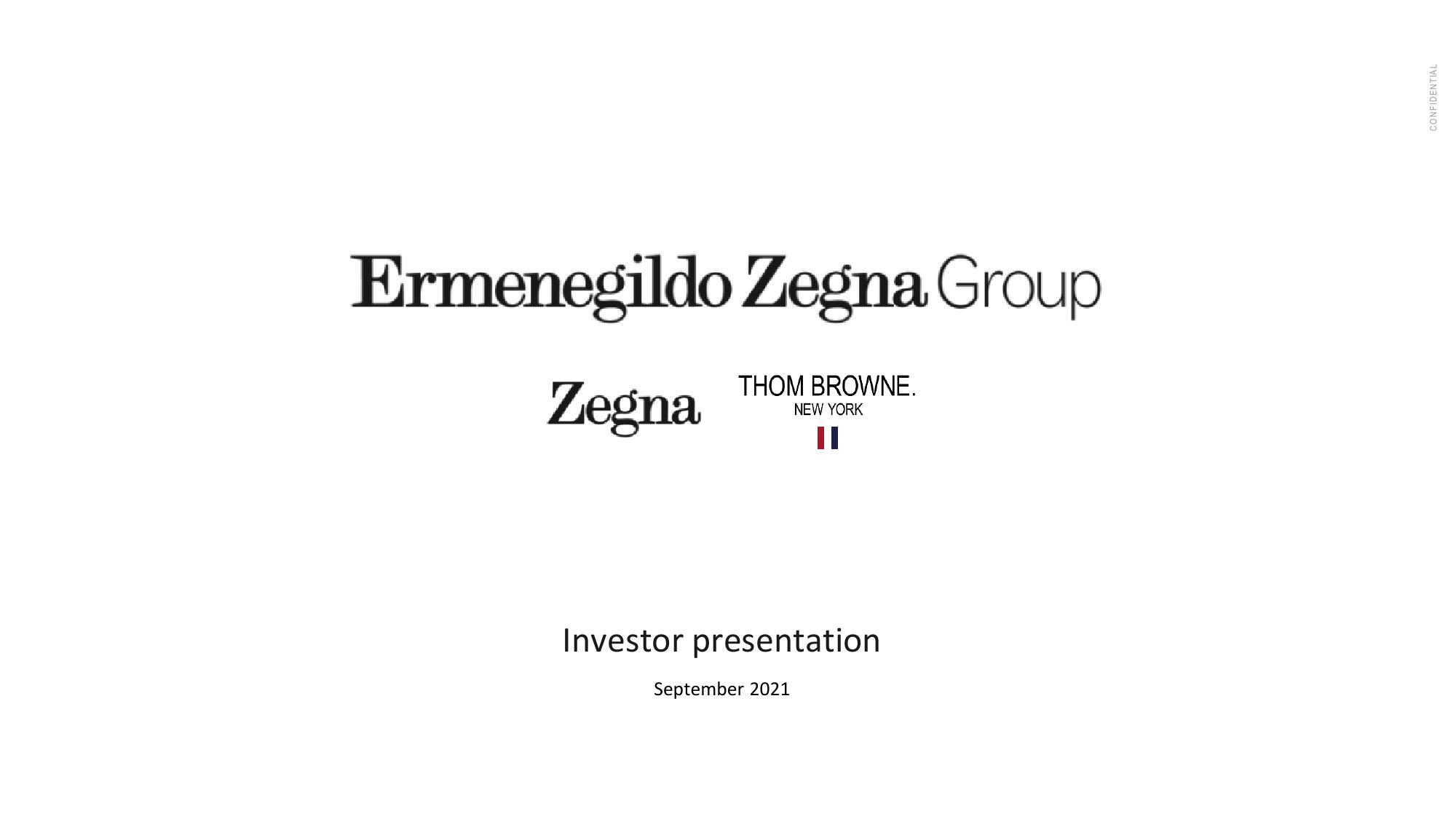 Zegna Investor Presentation Deck image