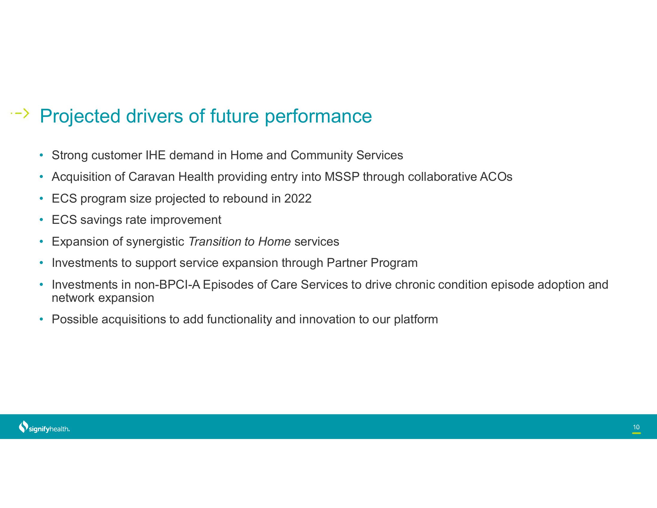 Signify Health Results Presentation Deck slide image #10