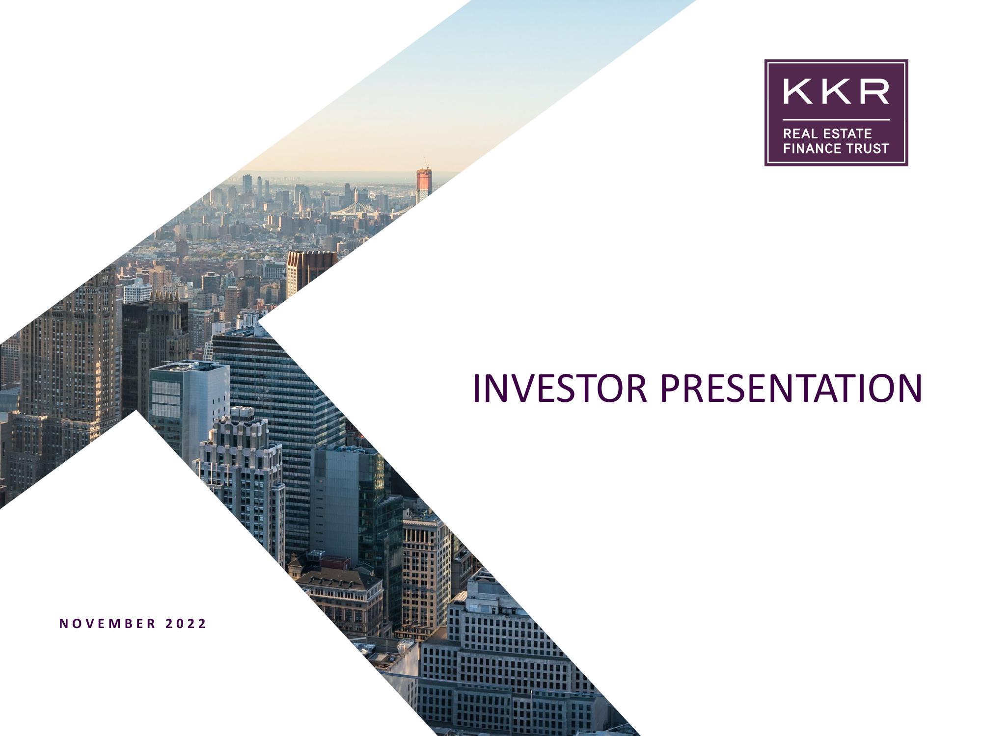 KKR Real Estate Finance Trust Investor Presentation Deck image