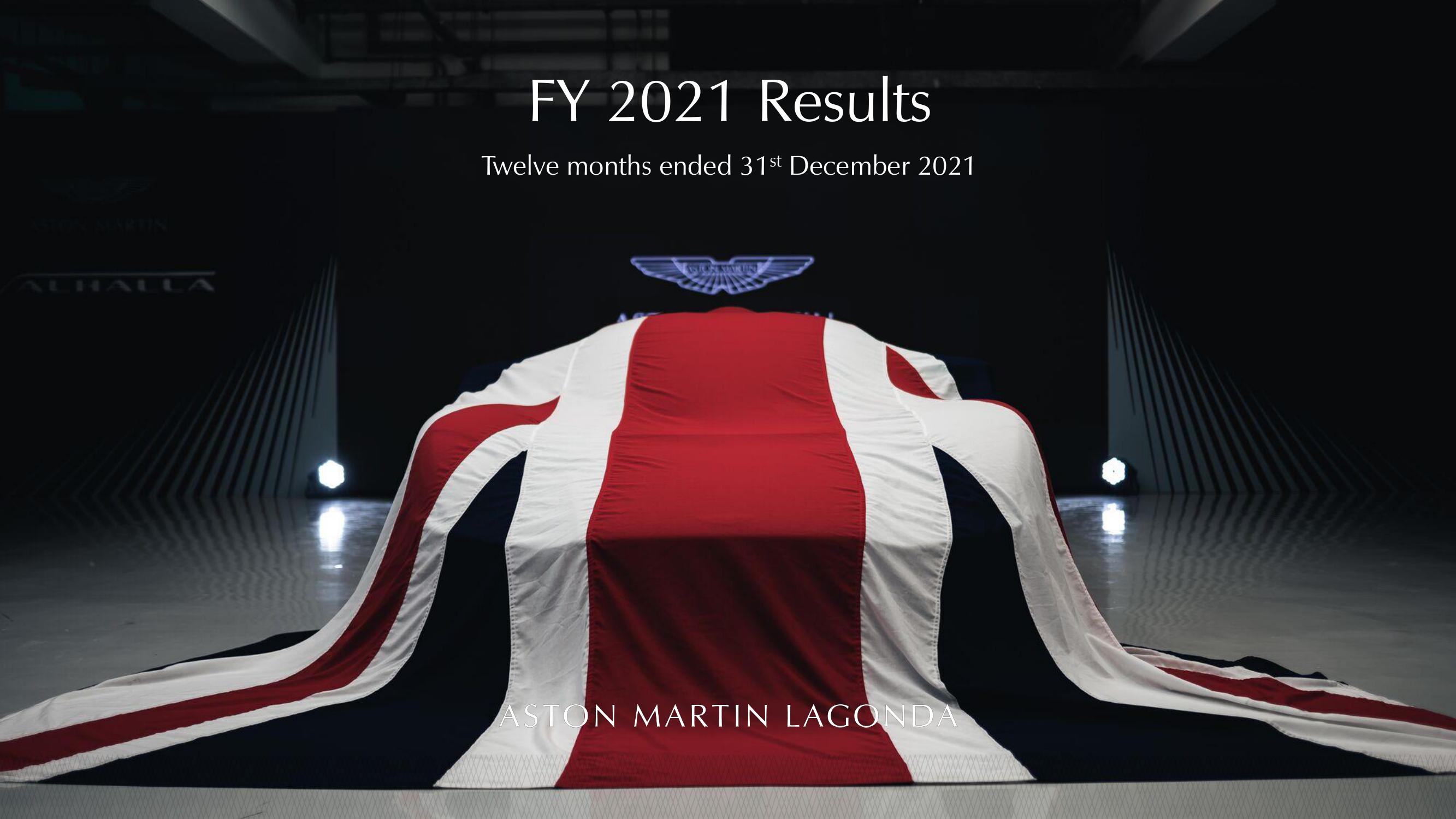 Aston Martin Lagonda Results Presentation Deck image