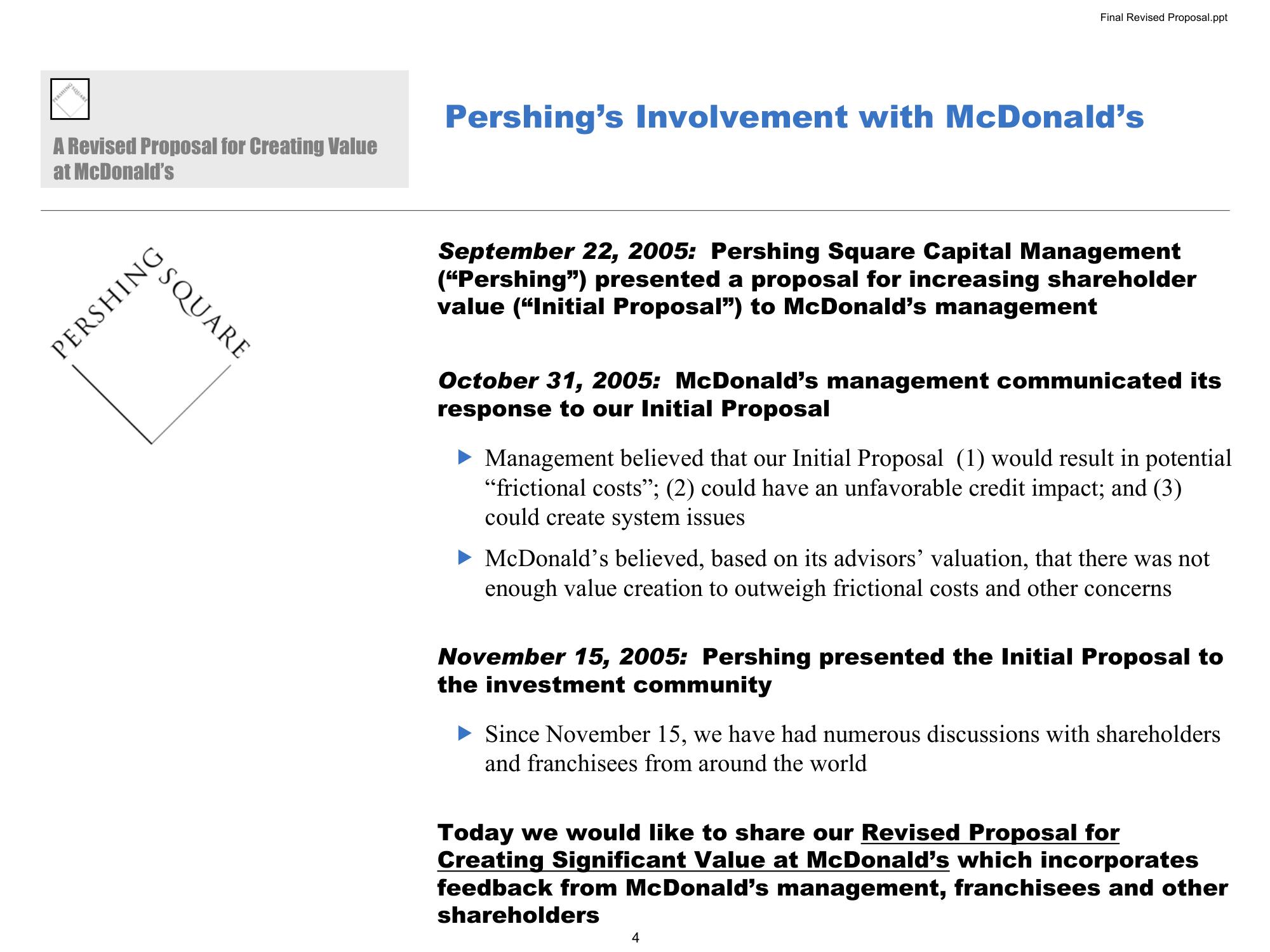 Pershing Square Activist Presentation Deck slide image #4