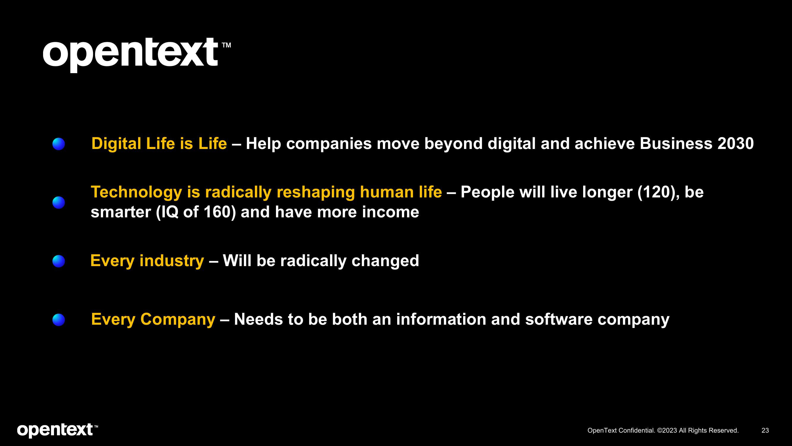 OpenText Investor Presentation Deck slide image #23