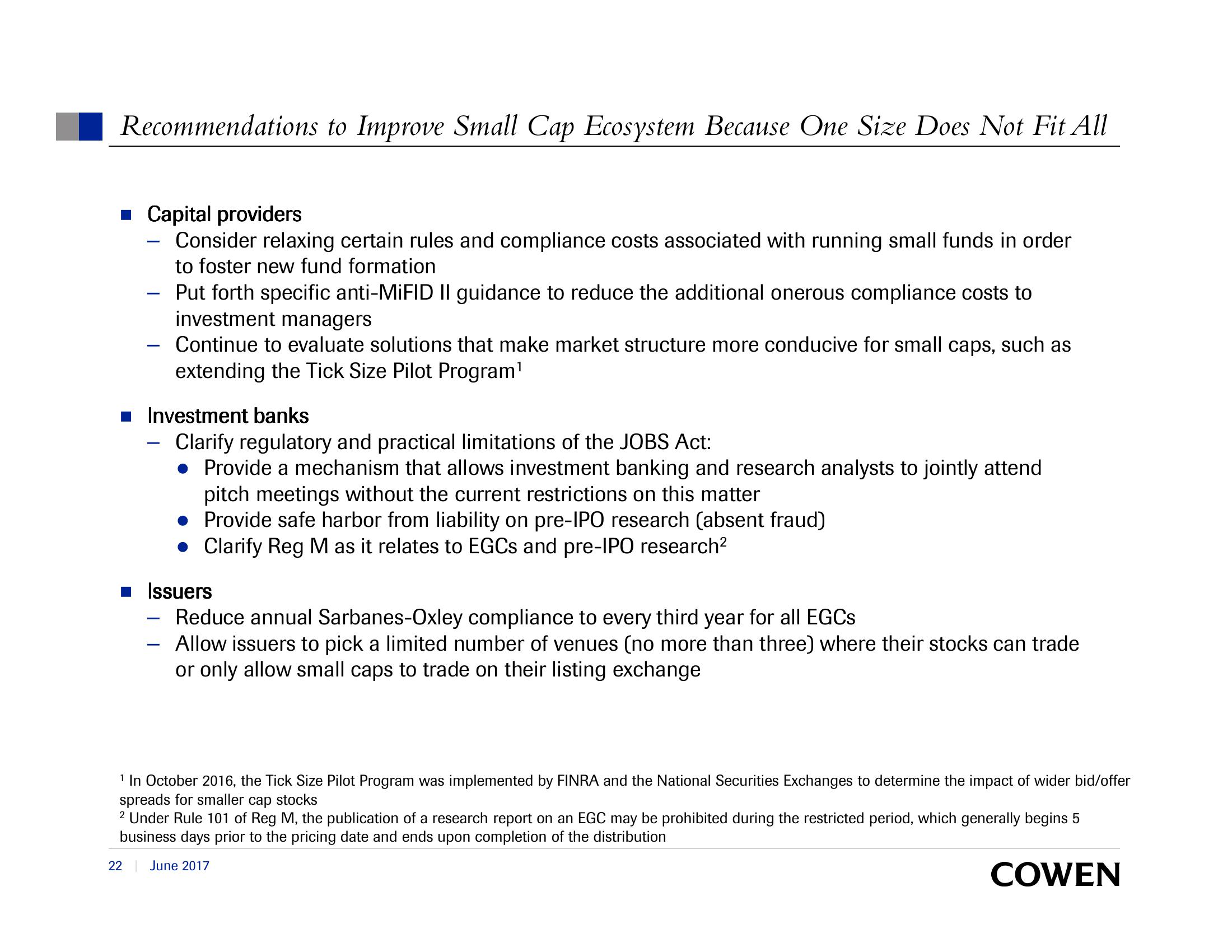 SEC Investor Advisory Committee Capital Formation, Smaller Companies, and the Declining Number of Initial Public Offerings slide image #22