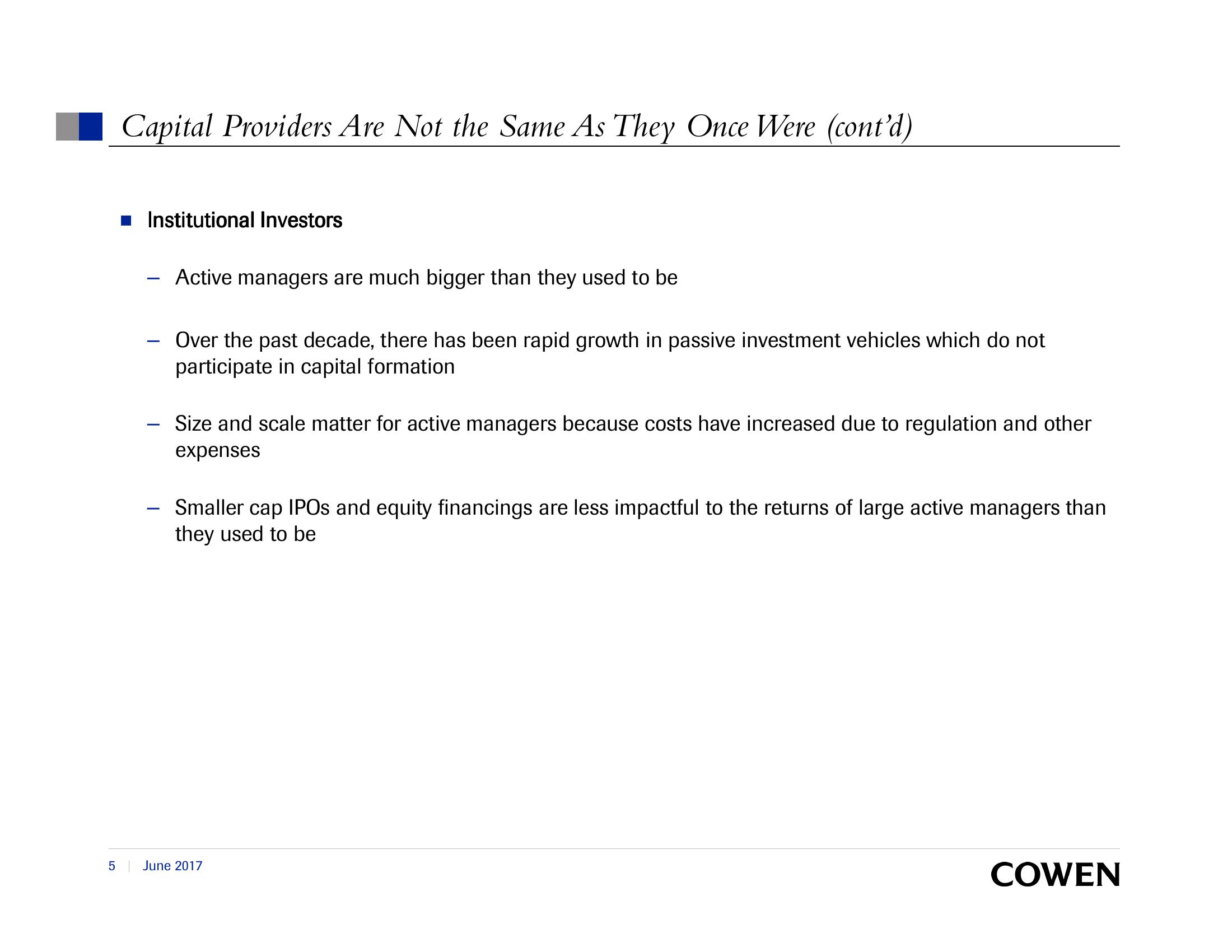 SEC Investor Advisory Committee Capital Formation, Smaller Companies, and the Declining Number of Initial Public Offerings slide image #5