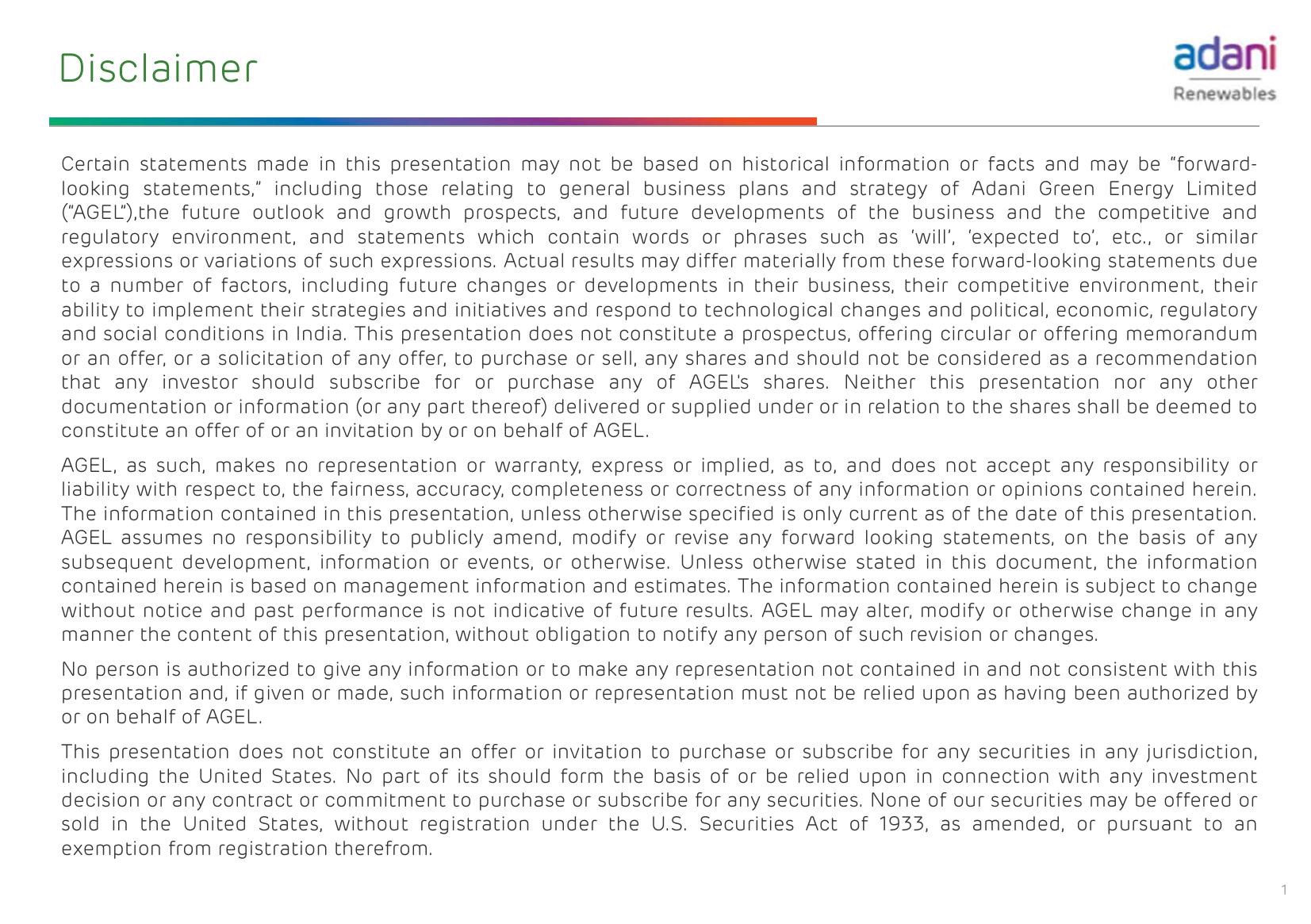 Adani Green Energy Limited slide image #2