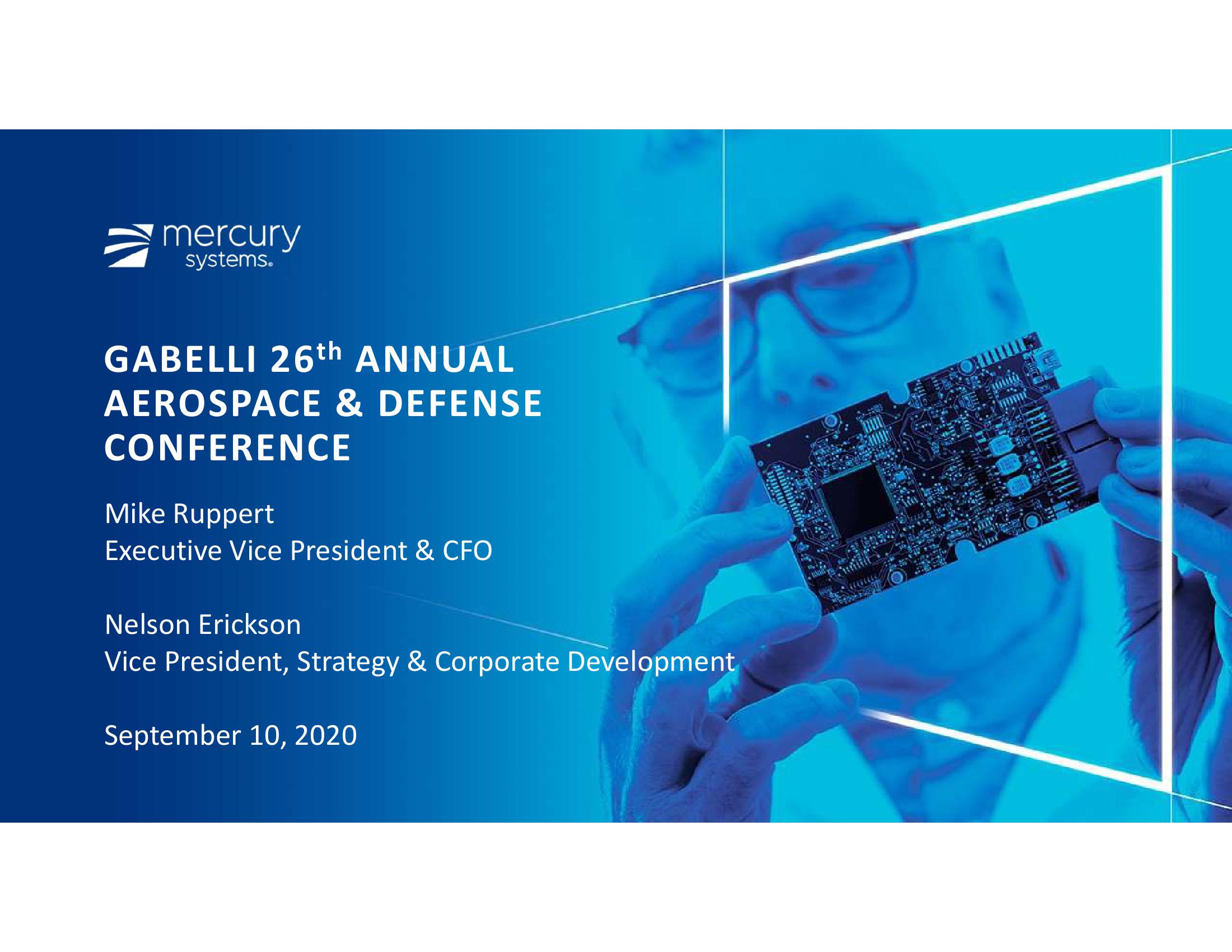 Gabelli 26th Annual Aerospace & Defense Conference image