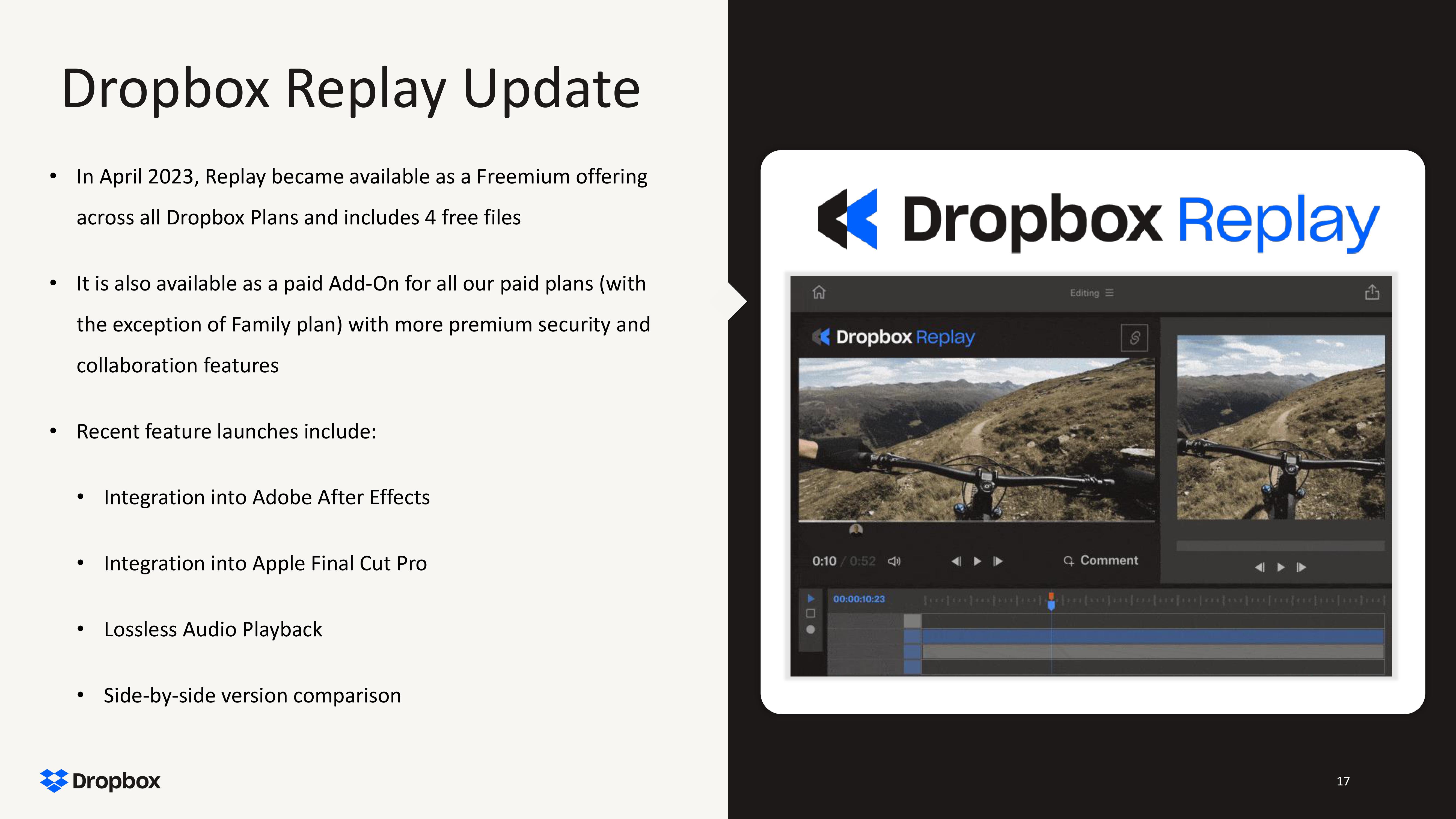 Dropbox Results Presentation Deck slide image #17