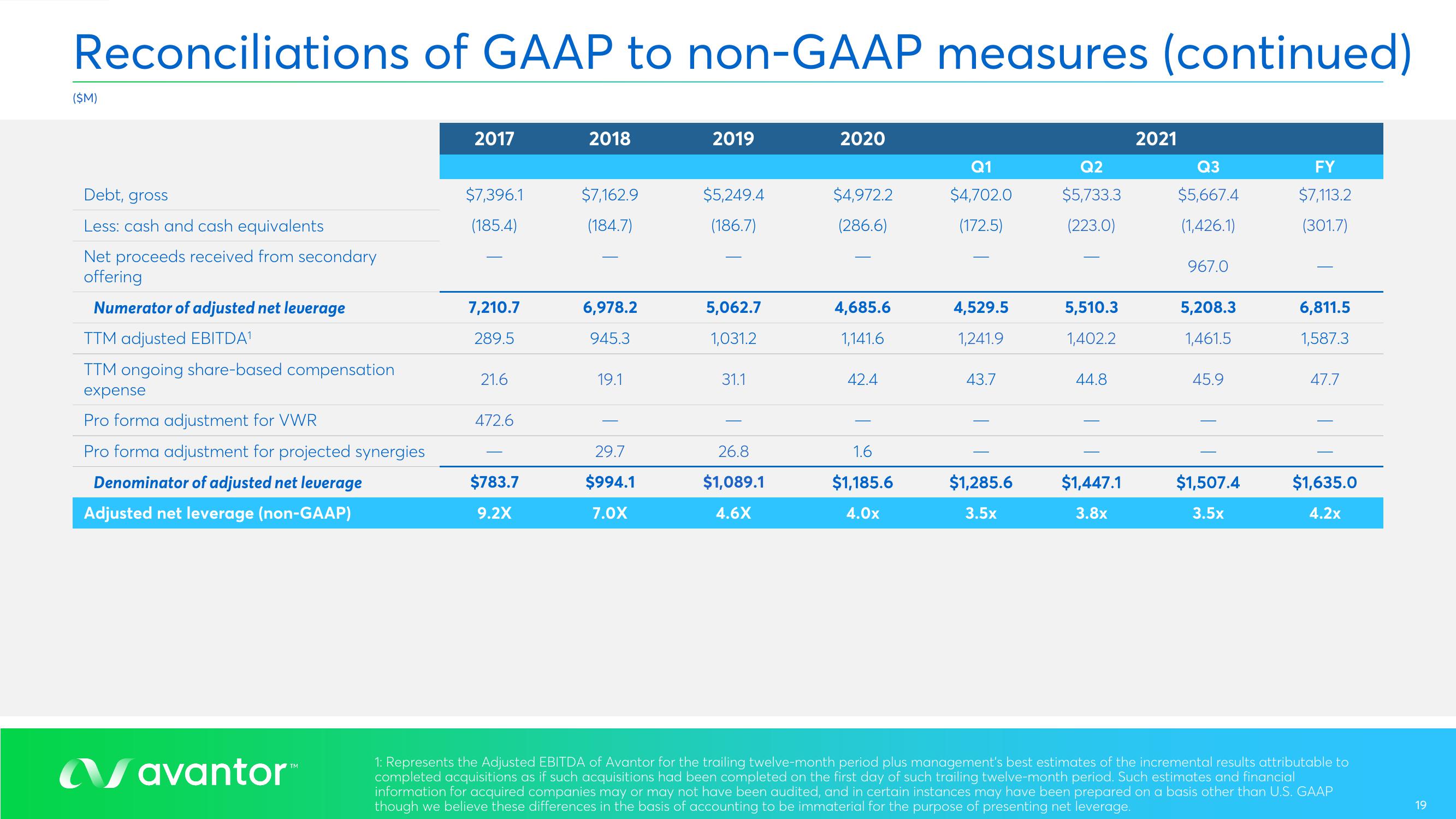 Avantor Results Presentation Deck slide image #19