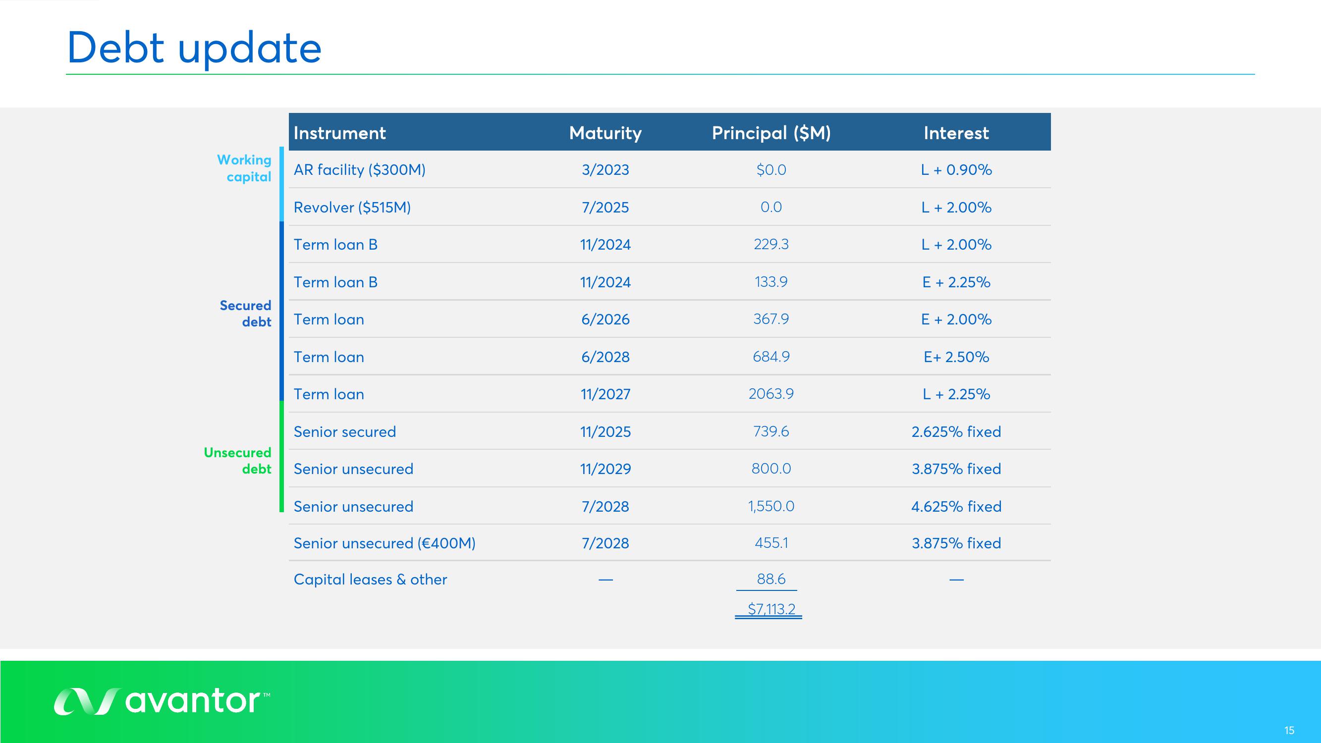 Avantor Results Presentation Deck slide image #15