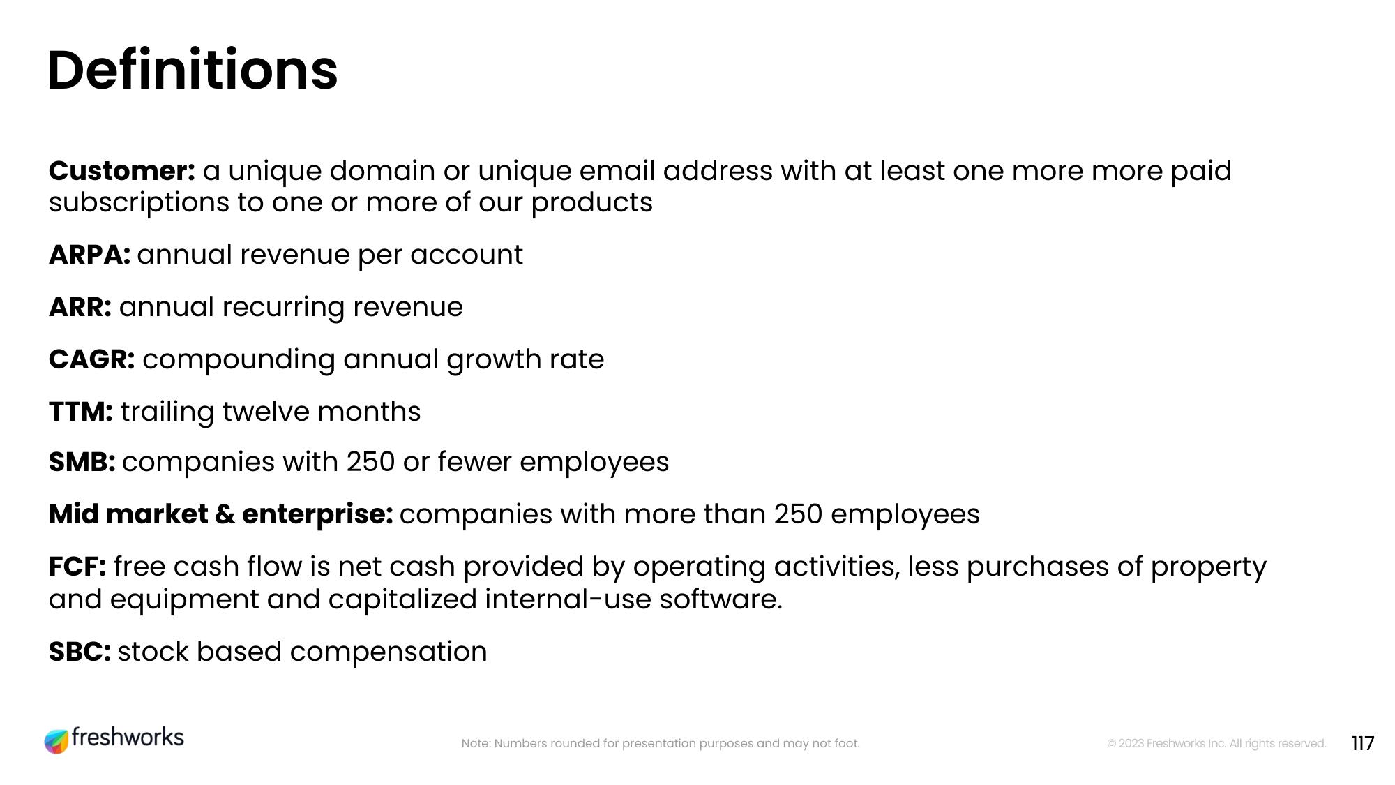 Freshworks Investor Day Presentation Deck slide image #100