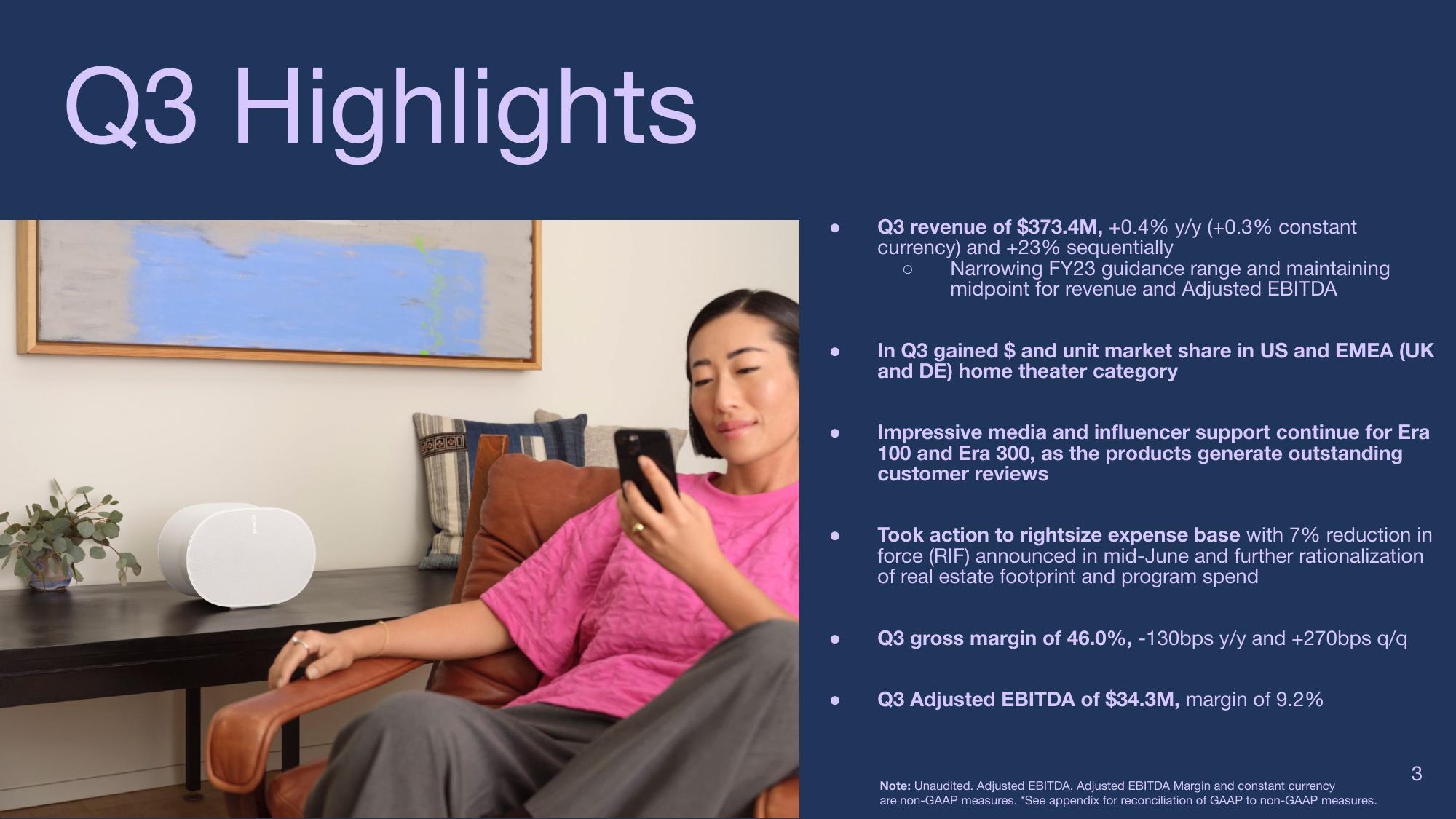 Sonos Results Presentation Deck slide image #3