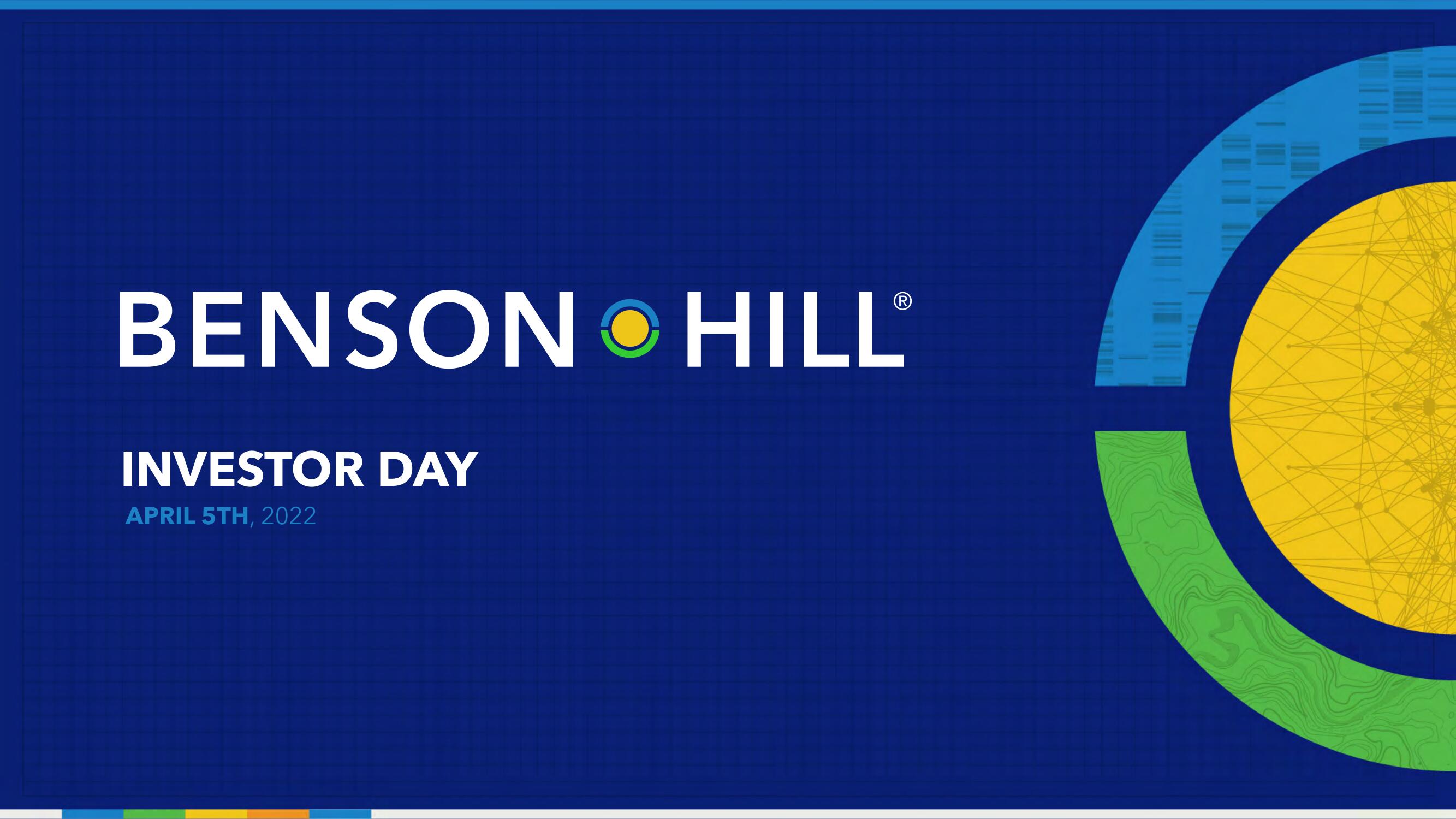 Benson Hill Investor Day Presentation Deck image