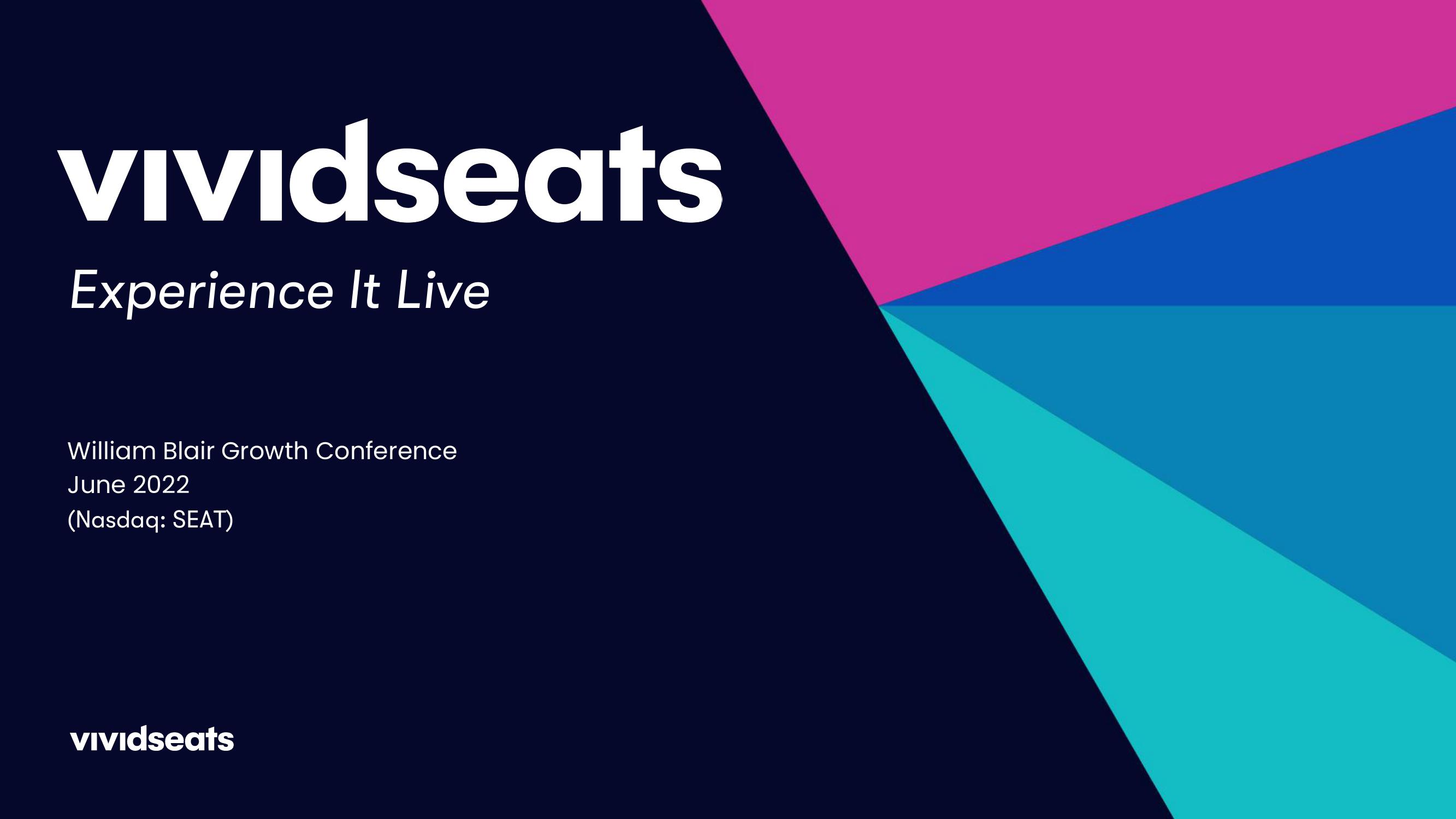 Vivid Seats Investor Conference Presentation Deck image