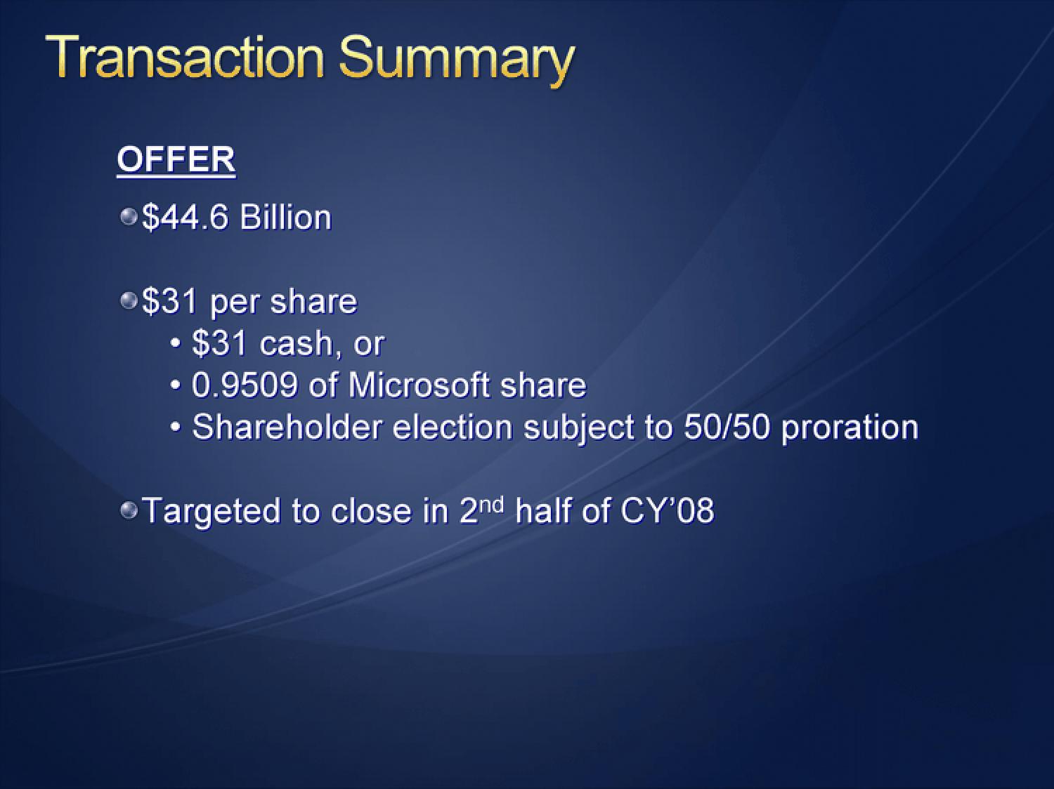 Microsoft Mergers and Acquisitions Presentation Deck slide image #5