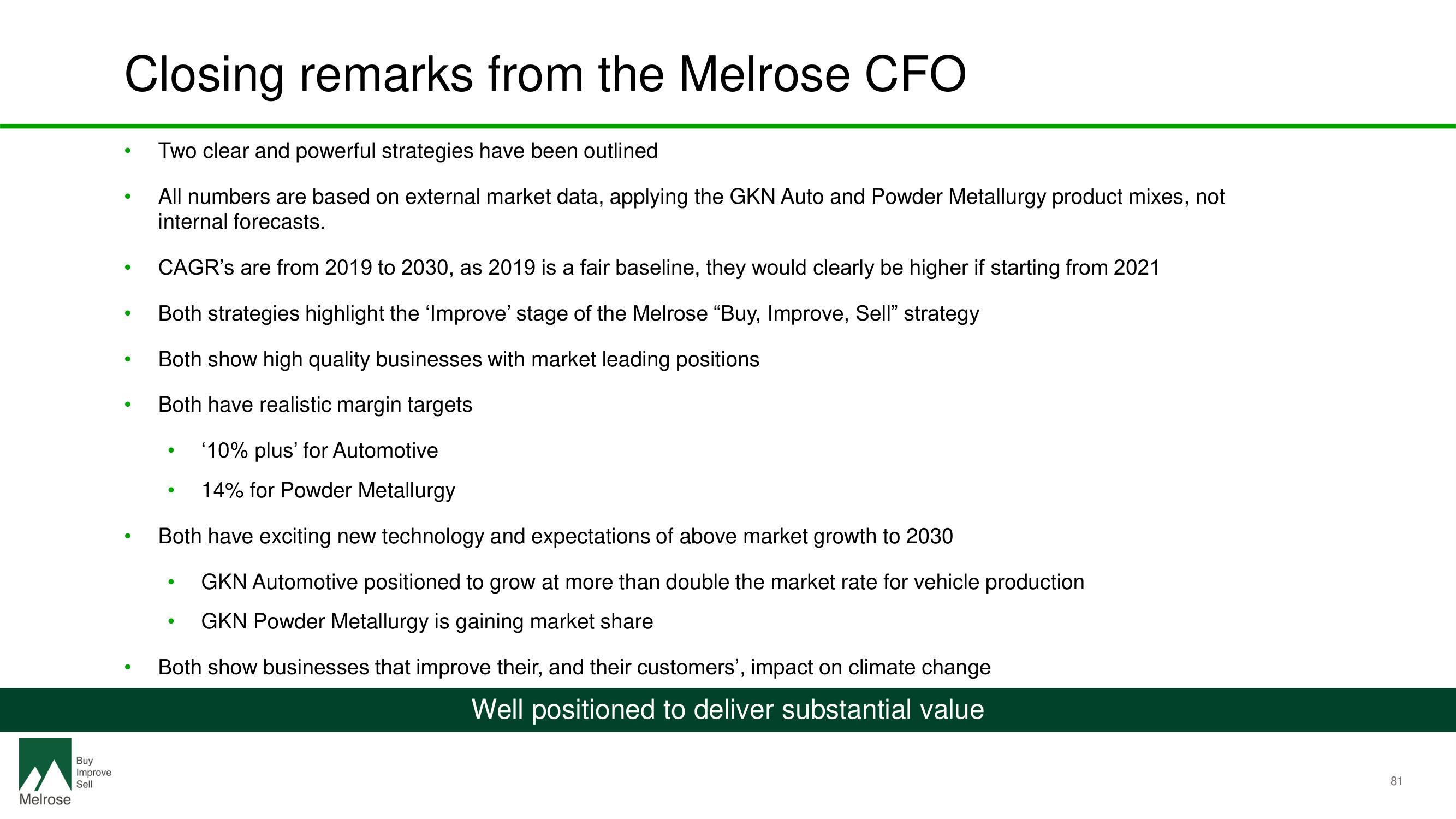 Melrose Investor Day Presentation Deck slide image #83