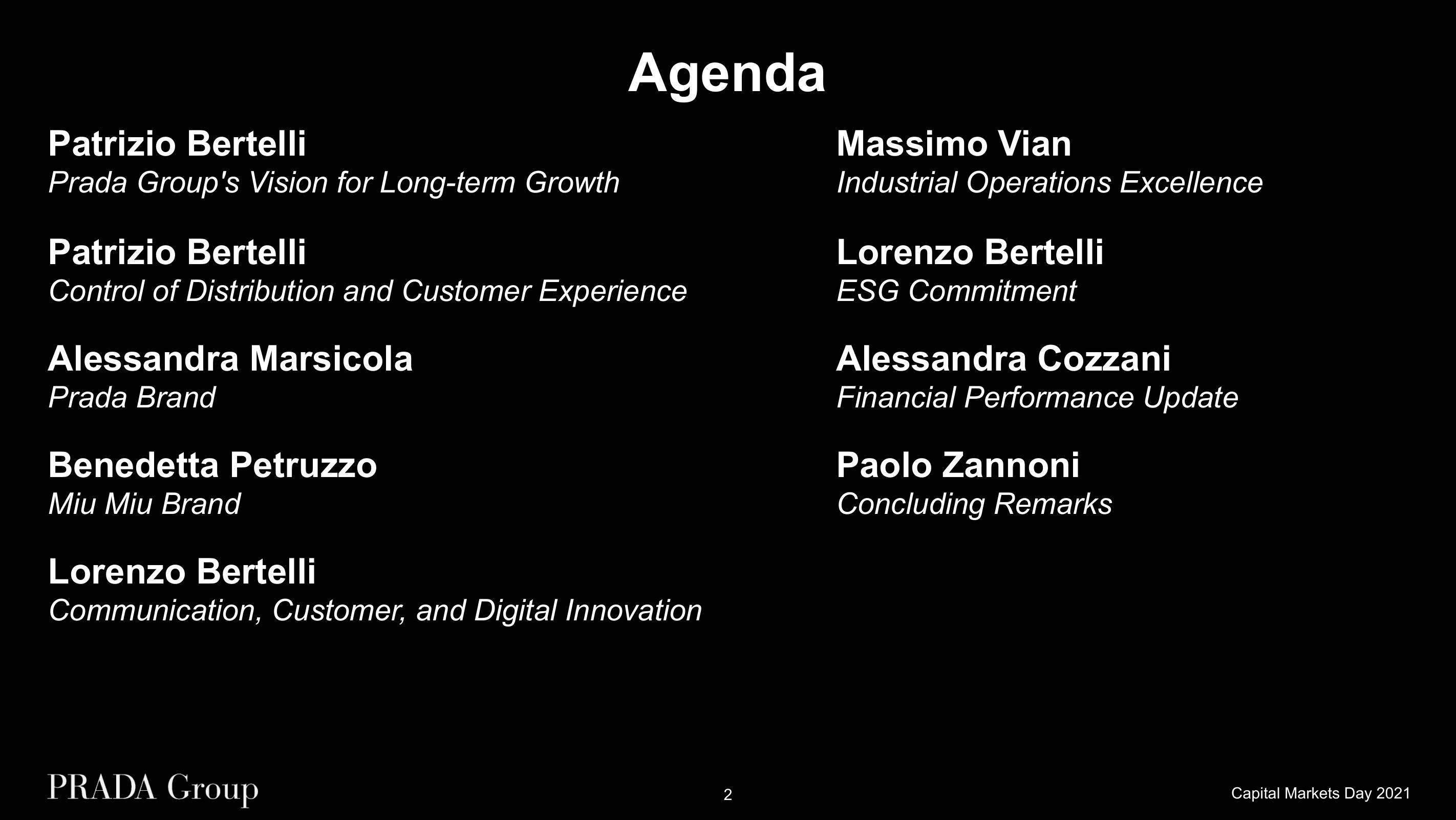 Prada Investor Day Presentation Deck slide image #2