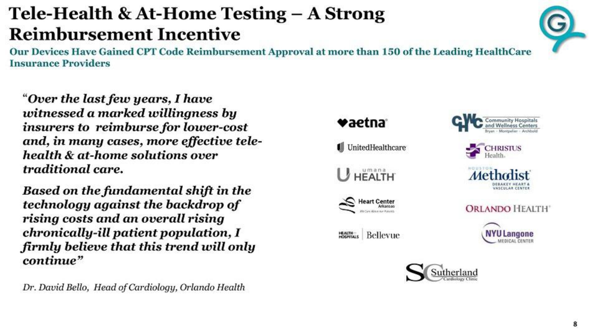 G Medical Innovations IPO Presentation Deck slide image #8