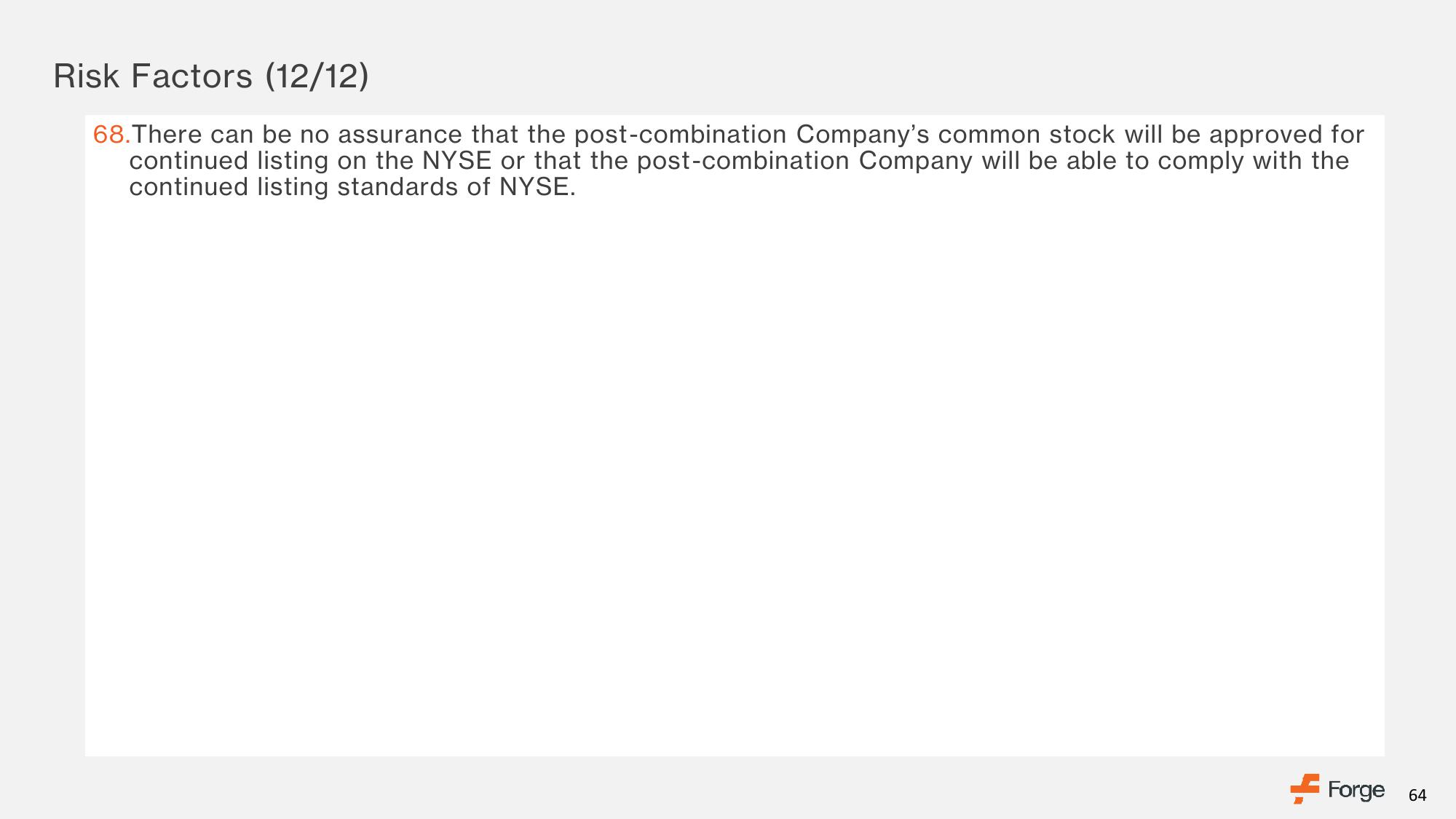 Forge SPAC Presentation Deck slide image #64