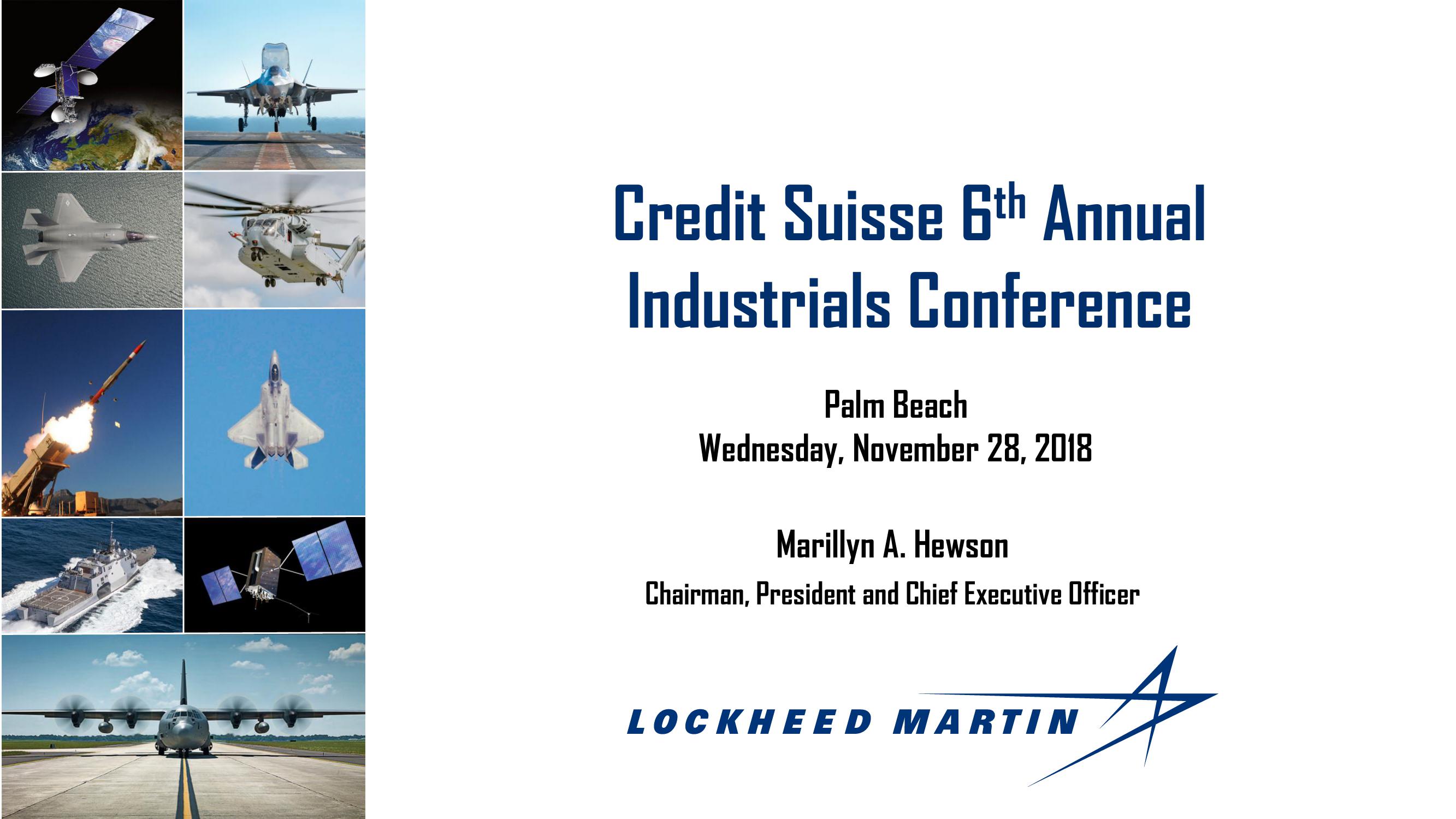 Credit Suisse 6th Annual Industrials Conference image