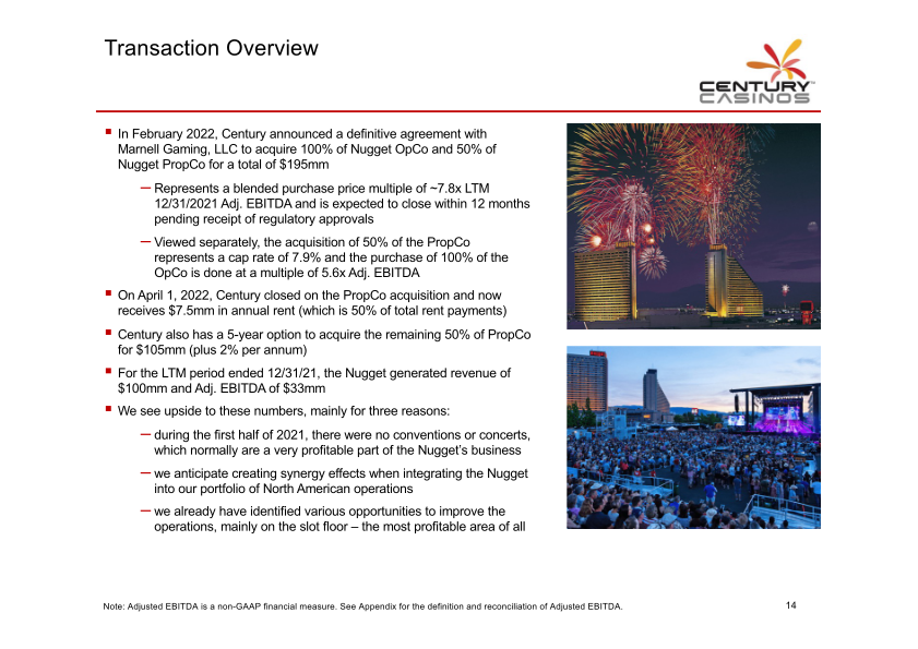 Century Casinos Investor Presentation slide image #16