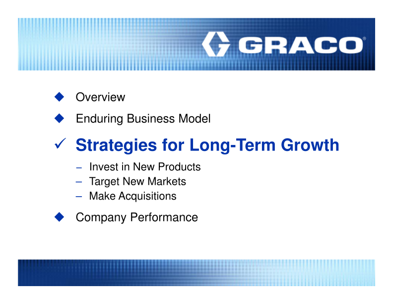 Graco Investor Presentation slide image #15