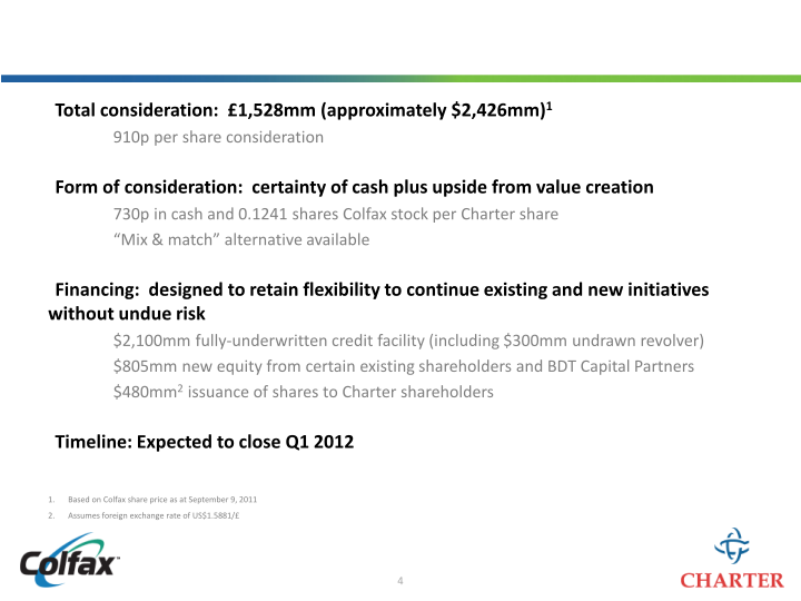 Colfax Creating a Leading Multi-Platform Global Enterprise slide image #5