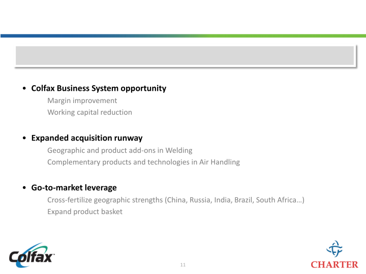 Colfax Creating a Leading Multi-Platform Global Enterprise slide image #12