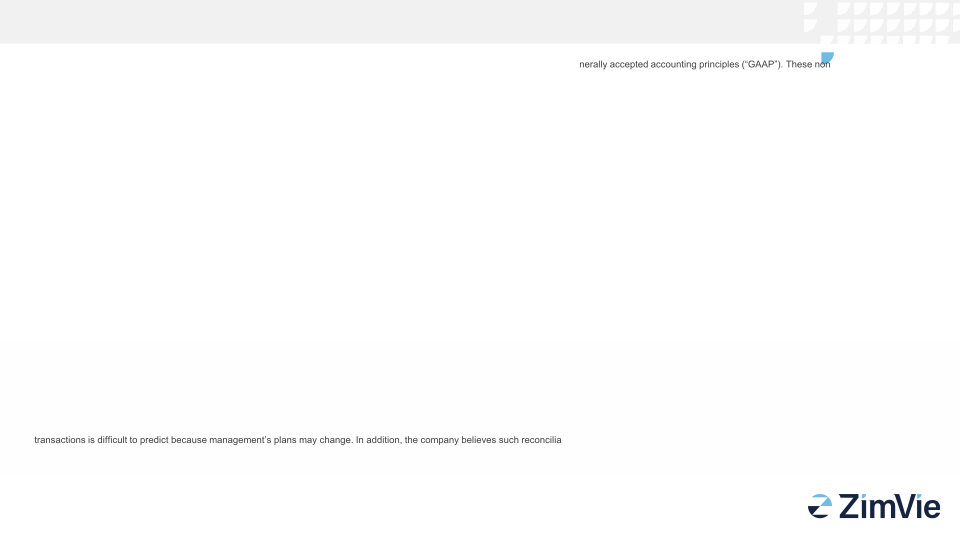 ZimVie Supplemental Financial Information slide image #7