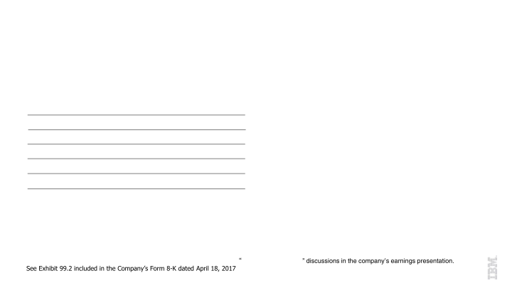 IBM 1Q 2017 Earnings slide image #26