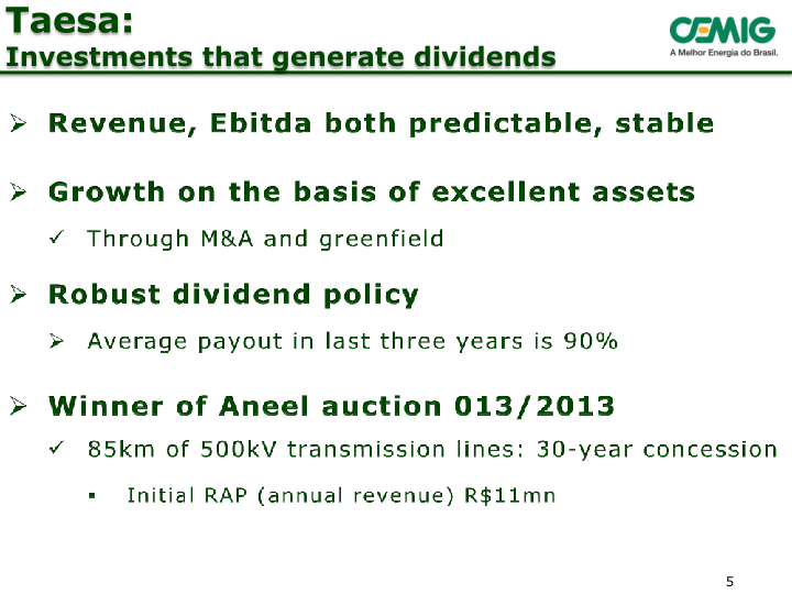 Cemig Company Presentation slide image #6