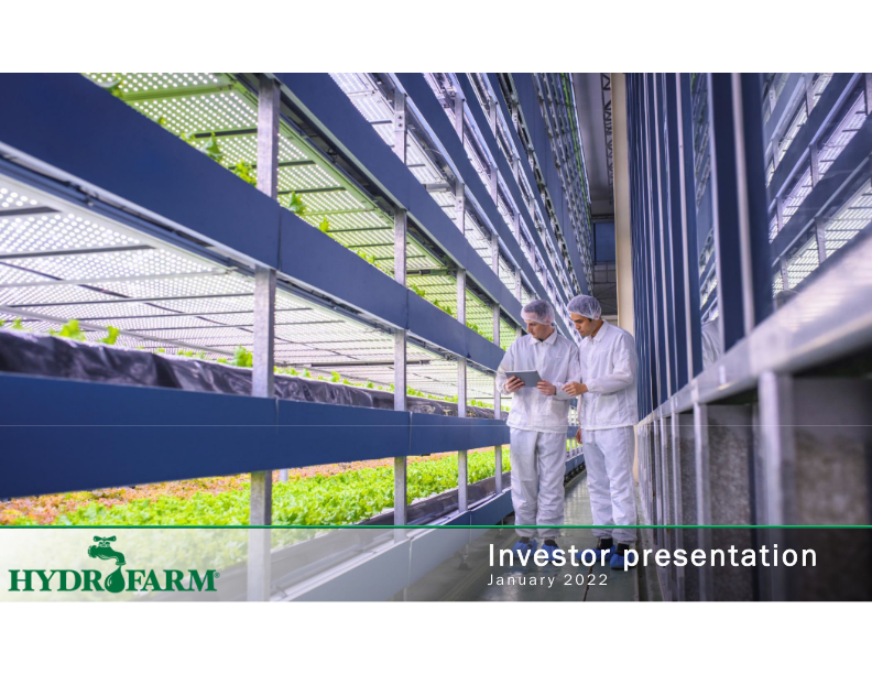 Hydrofarm Investor Presentation image