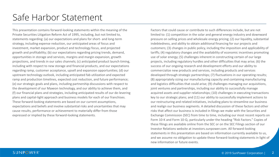 Sunpower Company Overview slide image #3