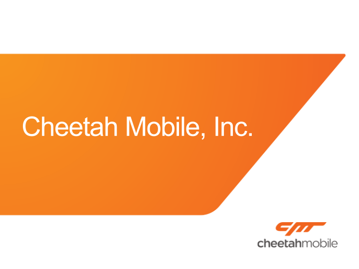 Cheetah Mobile, Inc. Company Presentation image