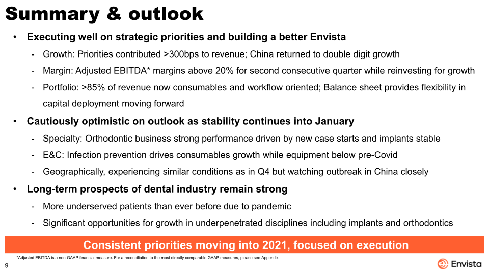 Fourth Quarter 2020 Earnings Presentation slide image #10