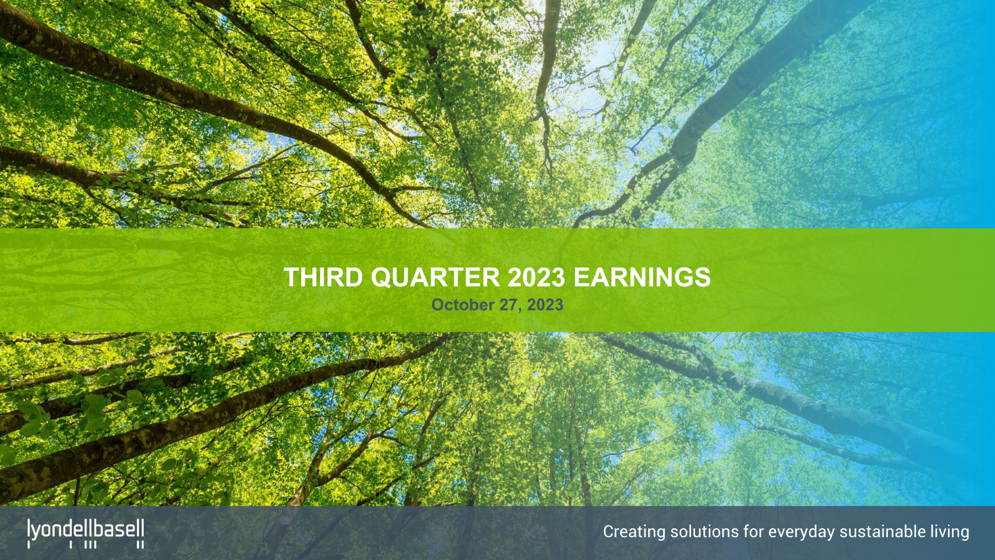 Third Quarter 2023 Earnings image