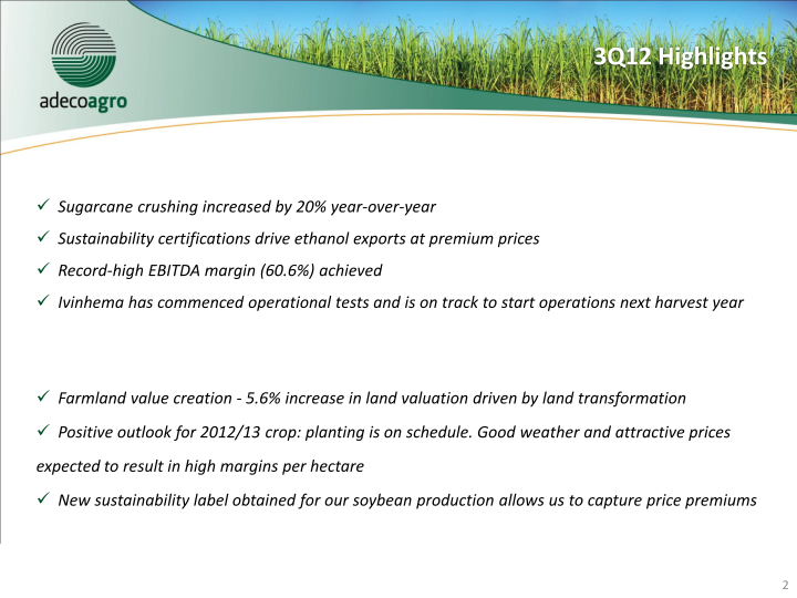 3Q12 Results Conference Call slide image #3