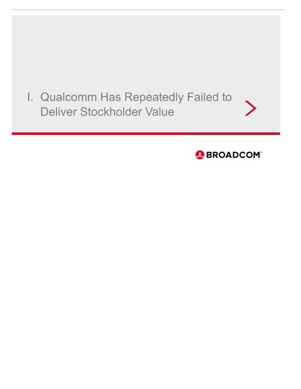 Broadcom'’s Highly Compelling Proposal to Acquire Qualcomm slide image #8